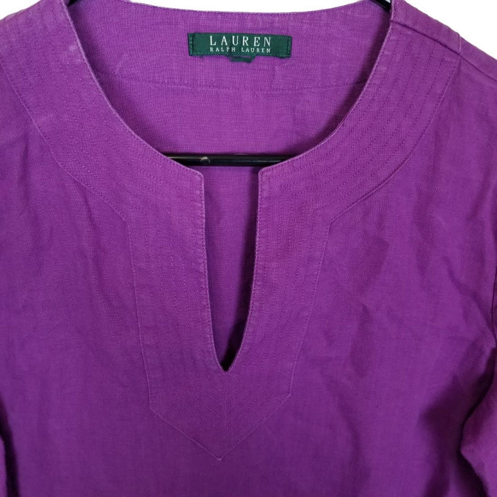 Lauren Ralph Lauren Lauren Ralph Lauren Womens Linen Tunic Sz S Resort Lagenlook Size S / US 4 / IT 40 - 2 Thumbnail