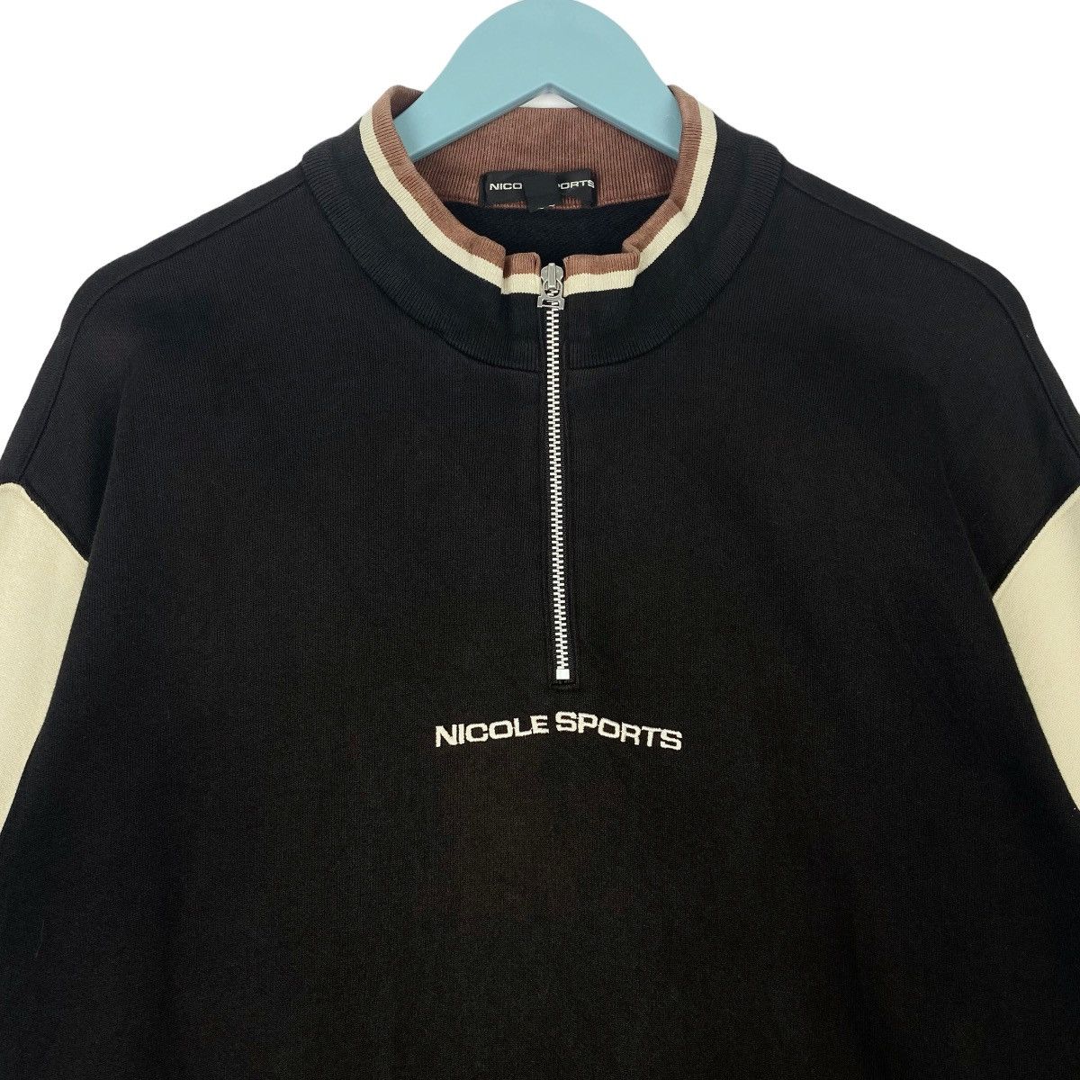 Designer × Vintage Nicole Sports Sweater Sweatshirt Half Zip Pullover Jumper Size US L / EU 52-54 / 3 - 2 Thumbnail
