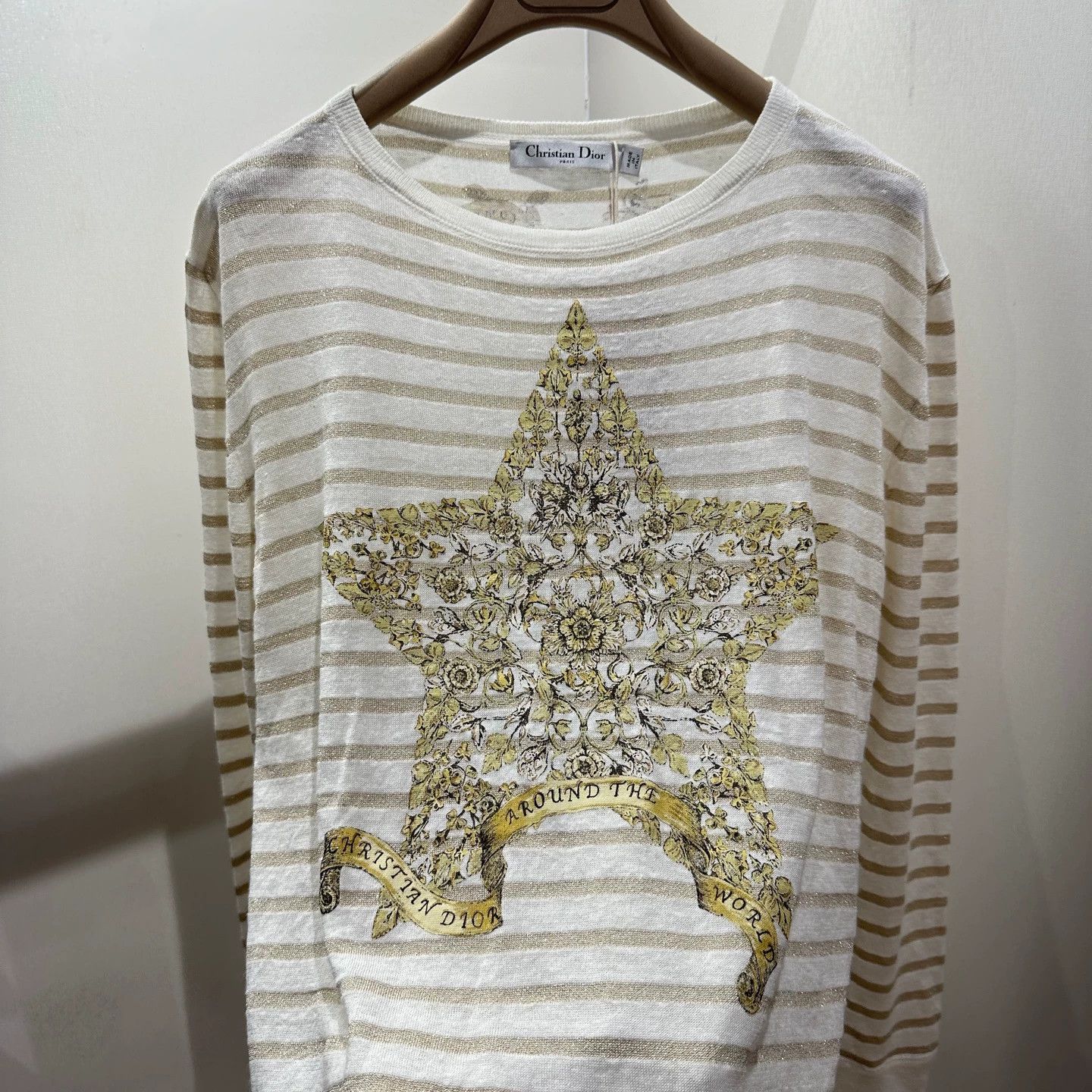 Christian Dior Monsieur Dior 25SS Pentagram Stripe Linen Long Sleeve 36 Size XS / US 0-2 / IT 36-38 - 6 Thumbnail