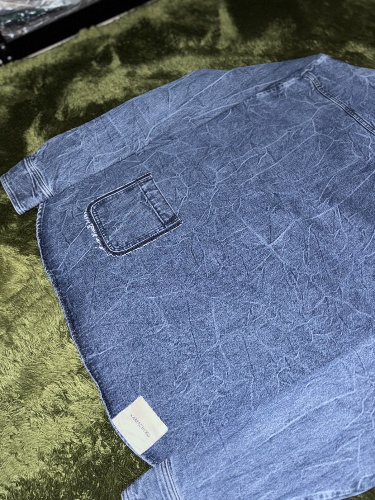 Namacheko [XL] Namacheko EVEH Oversized Silhouette Denim Shirt Indigo Size US XL / EU 56 / 4 - 8 Thumbnail