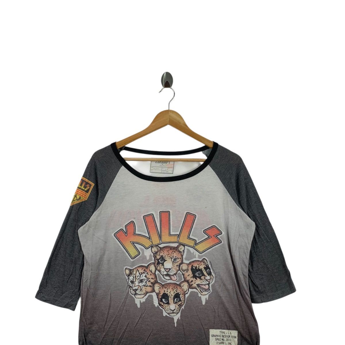 Other 2SHARP1 JAPAN INC Kiss Kills Lion Band Homage Tee Shirt Top Size M / US 6-8 / IT 42-44 - 2 Thumbnail