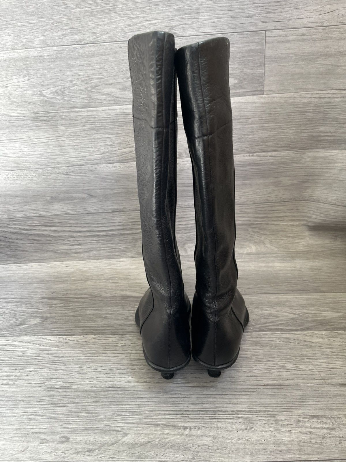 Miu Miu Miu Miu x Prada pointed toe long riding kitten heel boots Size US 6 / IT 36 - 6 Thumbnail