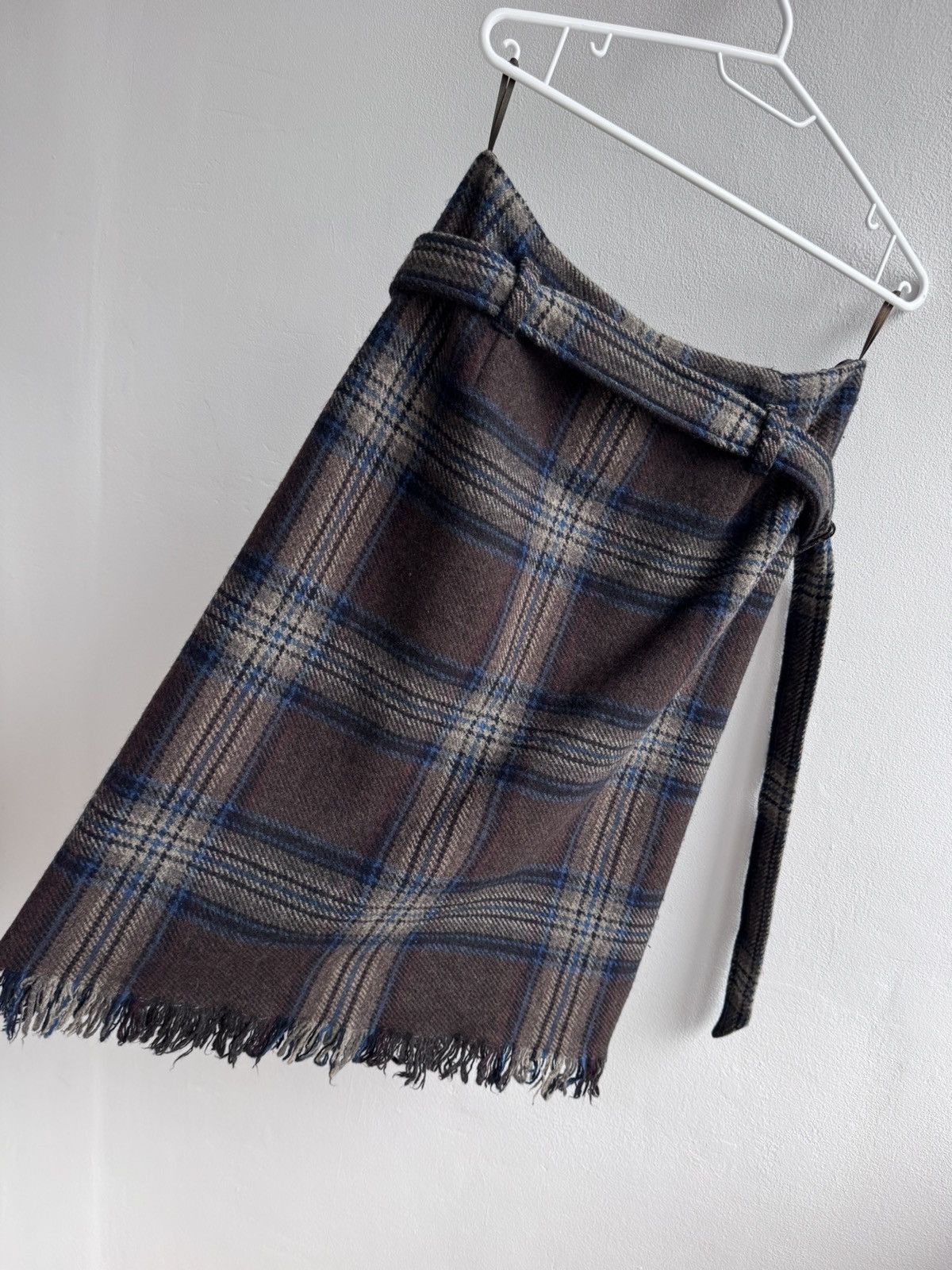 Max Mara Weekend Max Mara Wool Blend Plaid Skirt Size 30" / US 8 / IT 44 - 14 Thumbnail