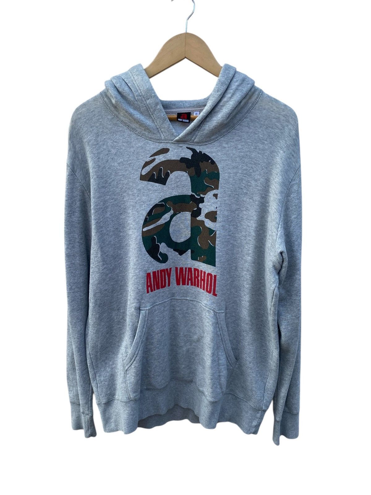 Andy warhol camo big logo hoodie / sweatshirt