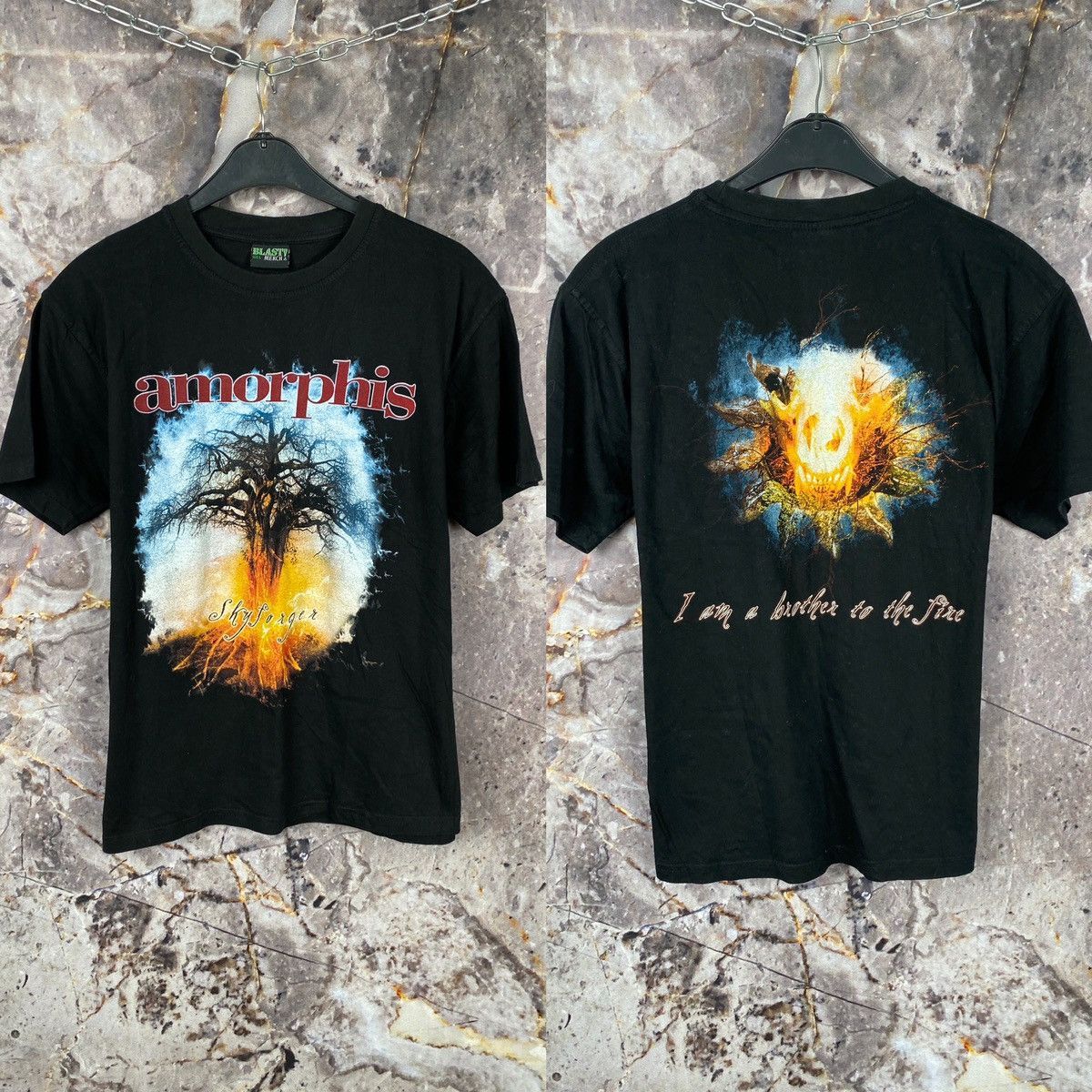 Band Tees × Vintage Men’s Amorphis T-Shirt Rock Band Streetwear Size Large Size US L / EU 52-54 / 3 - 1 Thumbnail