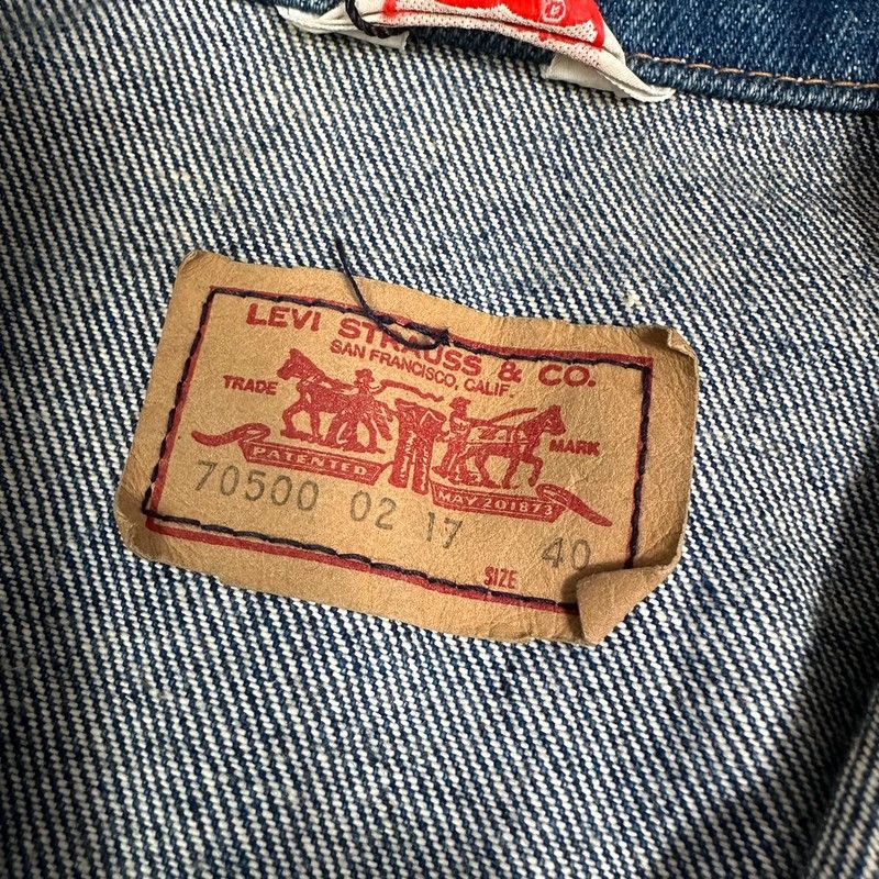 Levi's × Levi's Vintage Clothing × Vintage Levi's Vest Denim Vintage Sleeveless Jacket USA Biker Rider Size S / US 4 / IT 40 - 7 Thumbnail