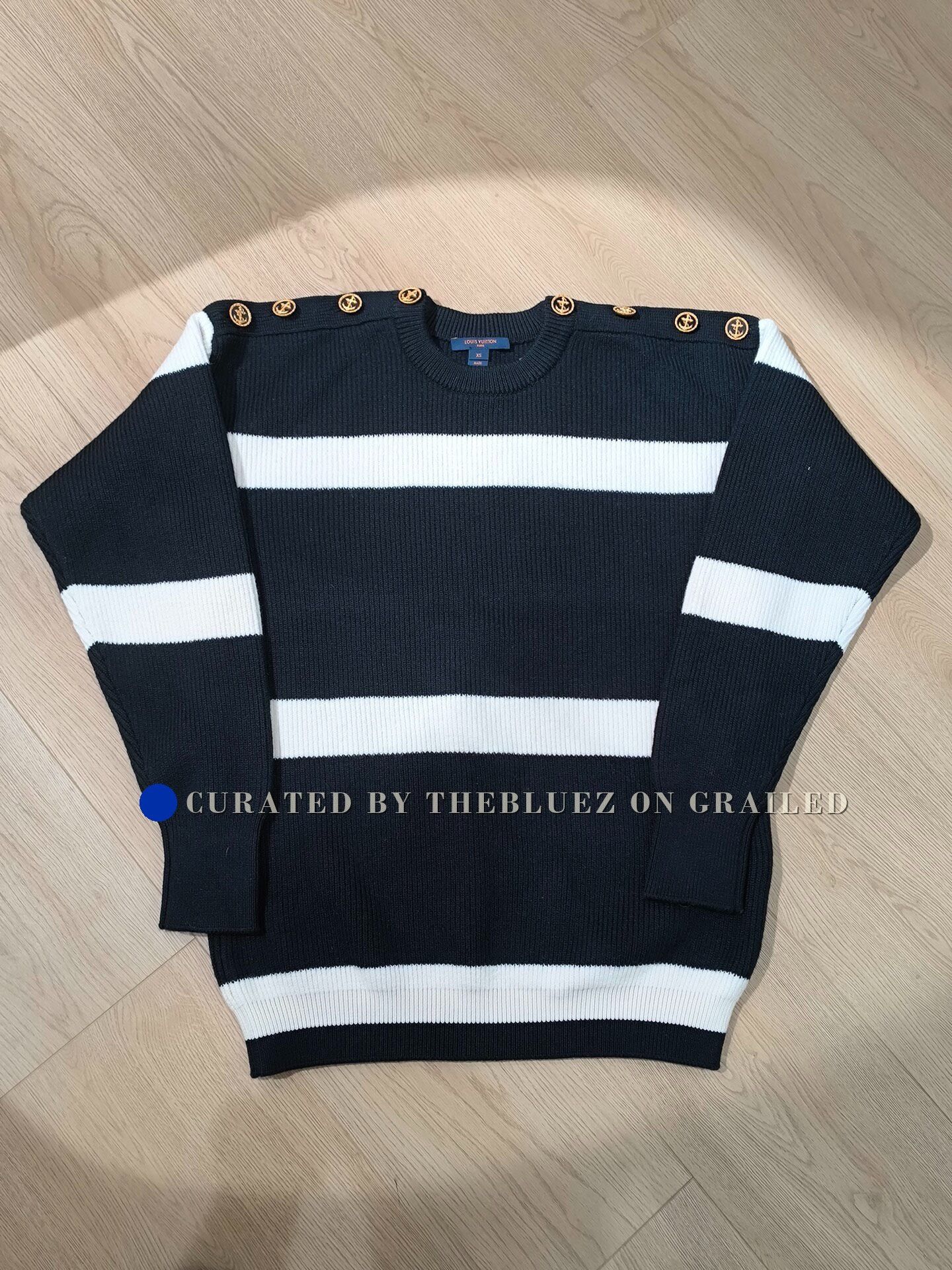 Louis Vuitton Louis Vuitton Pirate Buckle Stripe Knit Sweater Size US XS / EU 42 / 0 - 1 Thumbnail