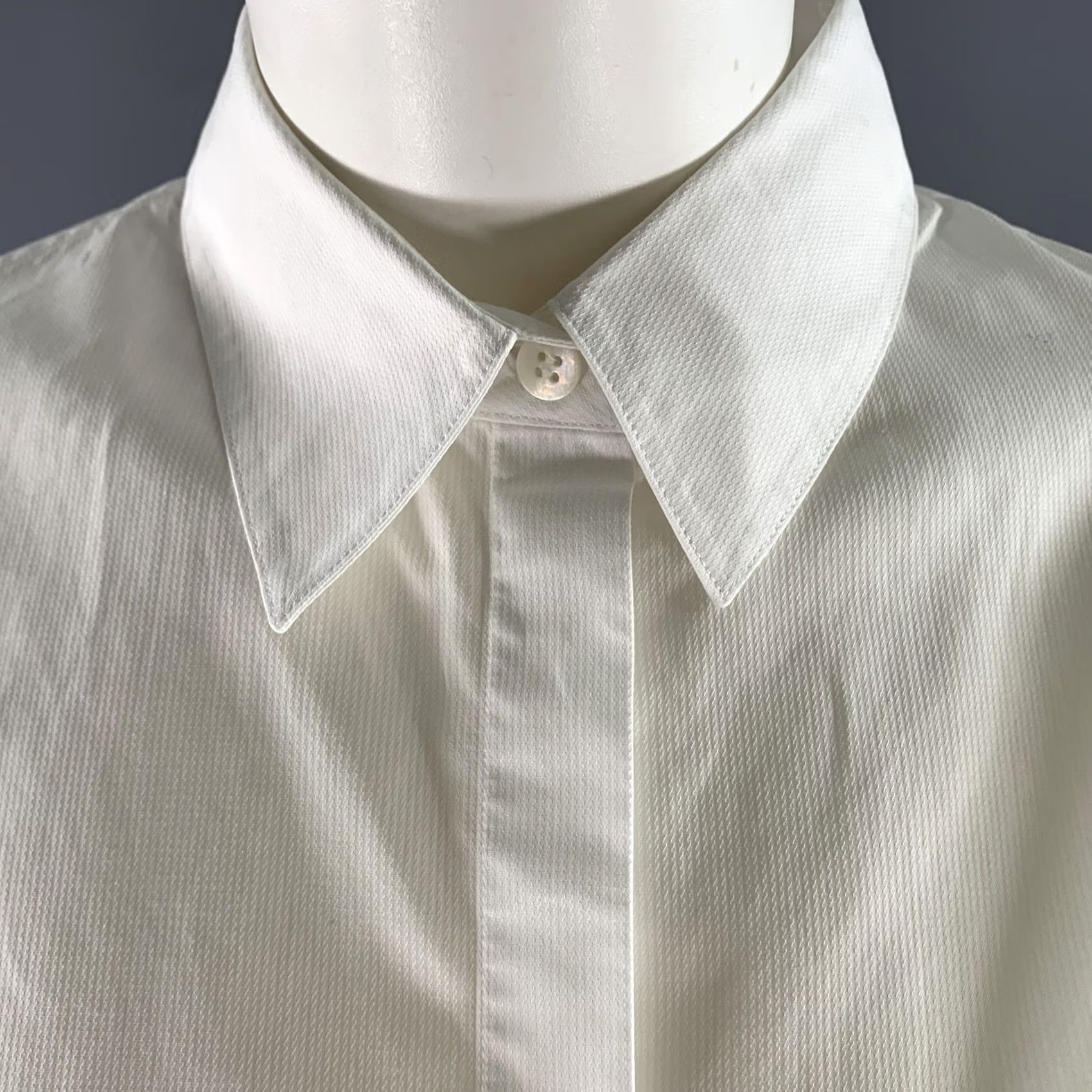 The Row THE ROW White Cotton Dress Shirt Size 12 Size XL / US 12-14 / IT 48-50 - 2 Thumbnail