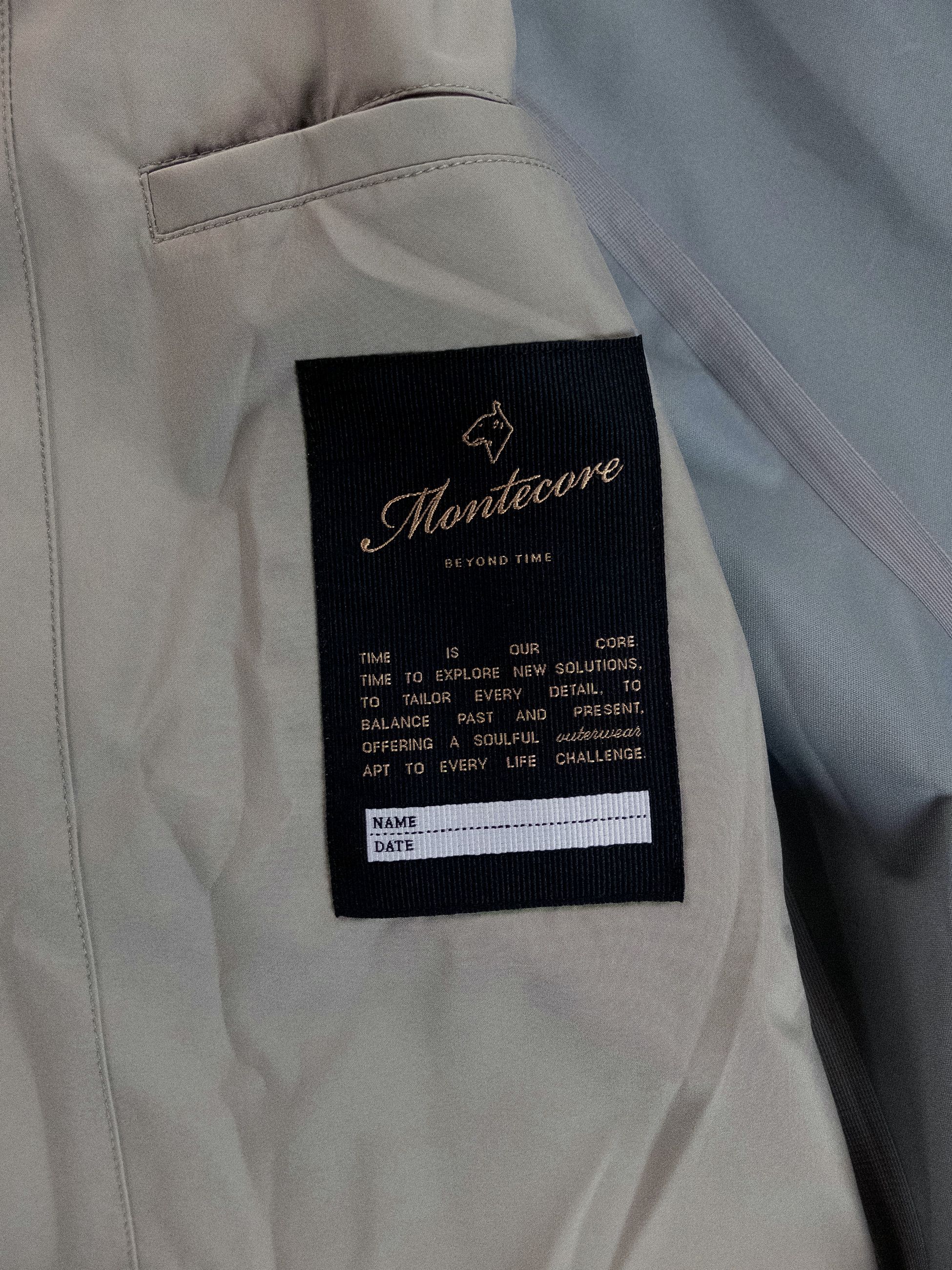 Montecore MONTECORE Italy beige hooded nylon jacket Large Size US L / EU 52-54 / 3 - 10 Thumbnail