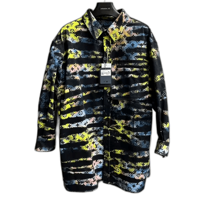 Louis Vuitton Louis Vuitton Black Laser Long Sleeve Shirt-