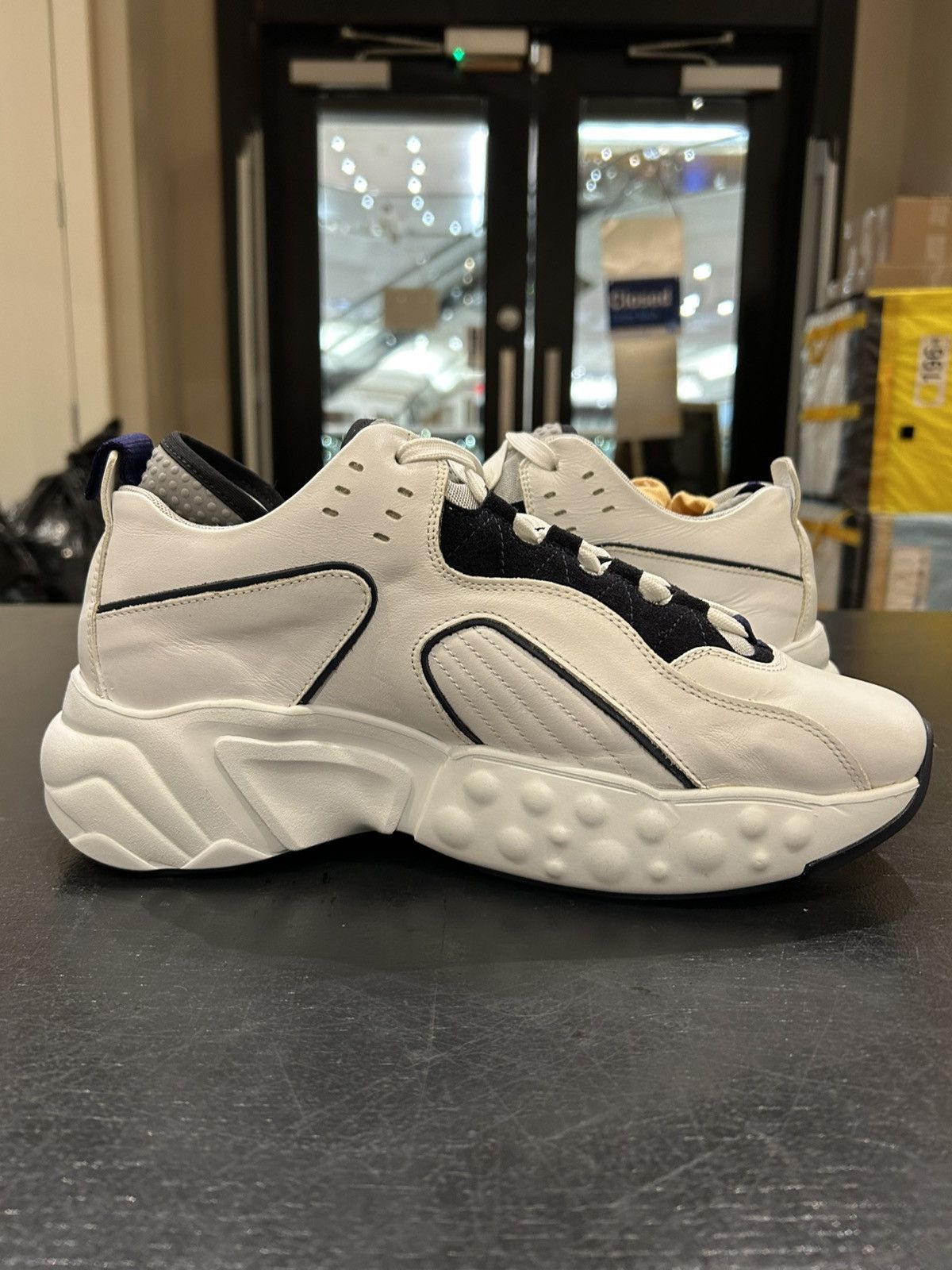 Acne Studios Acne Studios Rockaway Sneakers - White/Navy Size US 10 / EU 43 - 4 Thumbnail