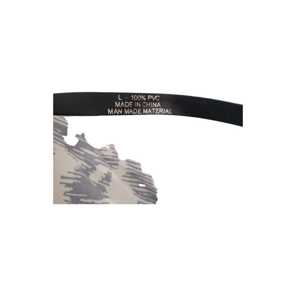 Designer Black Ladies 1/2 inch Patent Leather Look Belt S Size ONE SIZE - 5 Thumbnail