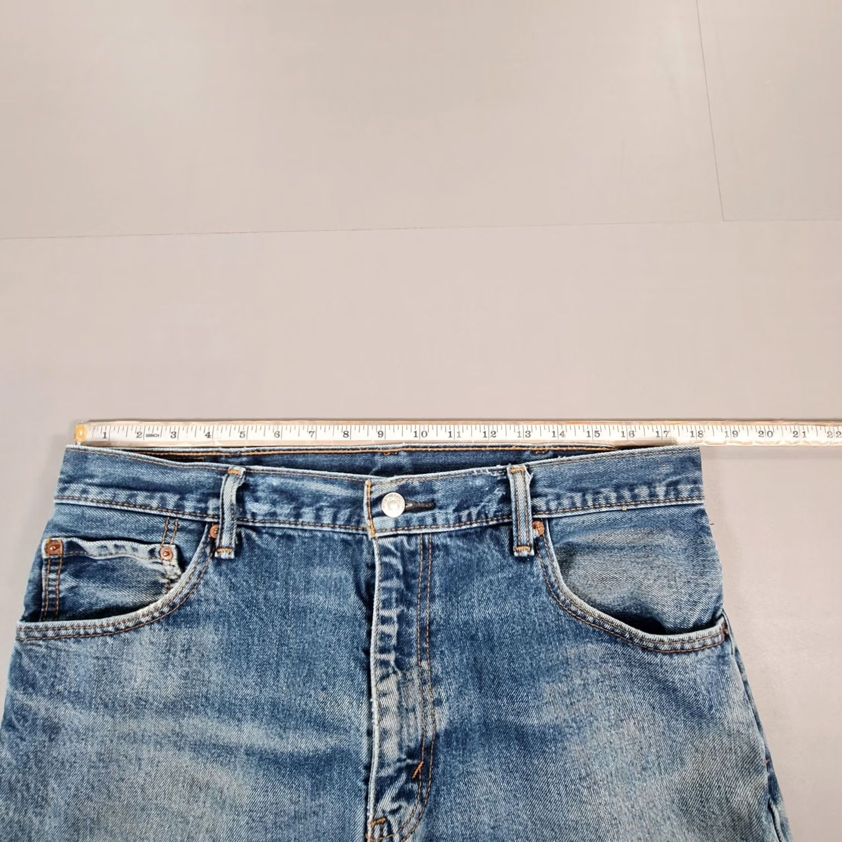 Levi's Levi's 517 Jeans Mens Blue W36 L30 Bootcut Zip Fly 5-Pocket Denim Regular Cotton Jeans Mens Blue Size US 36 / EU 52 - 6 Thumbnail