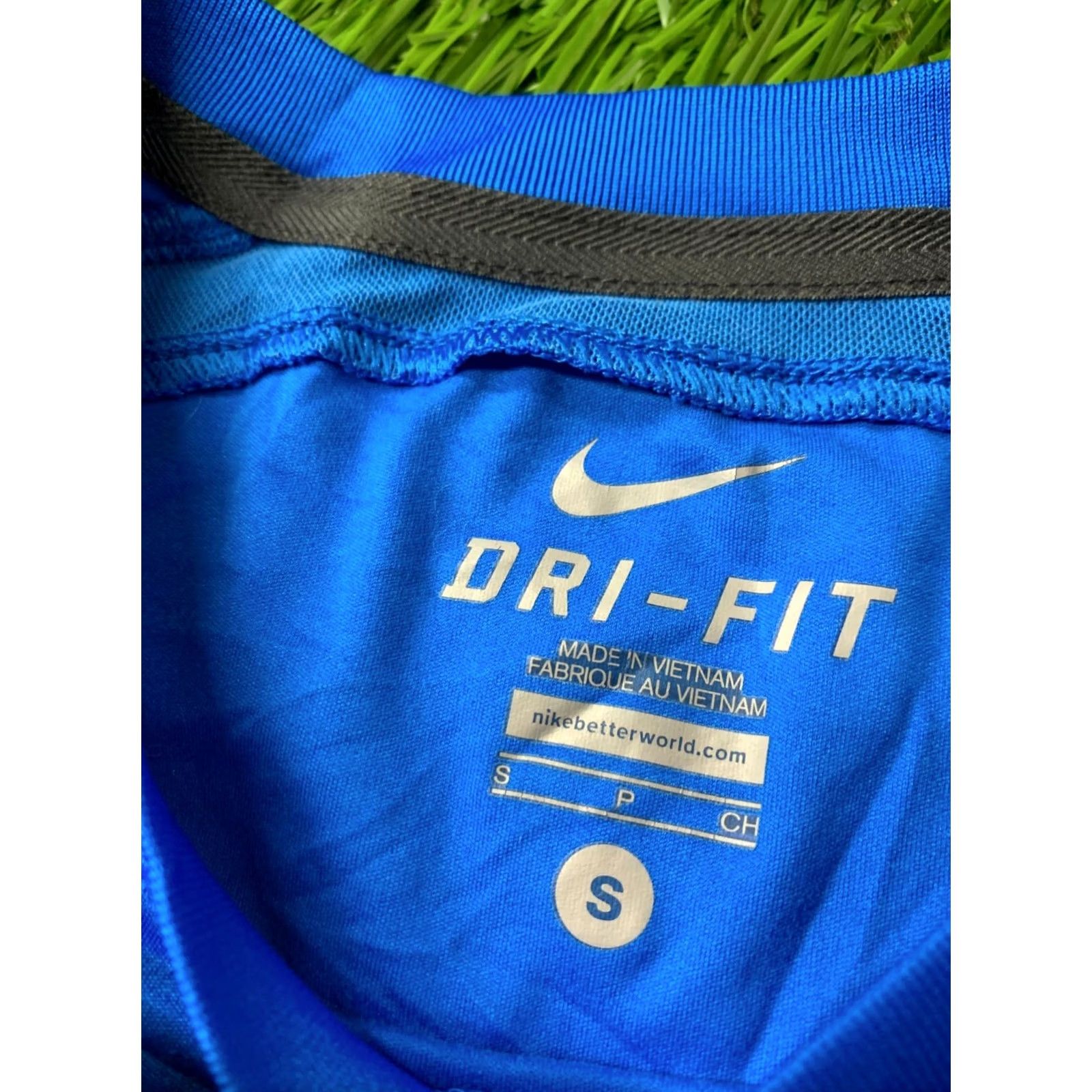 Nike NIKE DRI-FIT 2013 MEN SHORT SLEEVE SHIRT TRAINING SPORT T-SHIRT JERSEY ORIGINAL SIZE S BLUE GRAY Nike Shirt Mens S Size US S / EU 44-46 / 1 - 6 Thumbnail