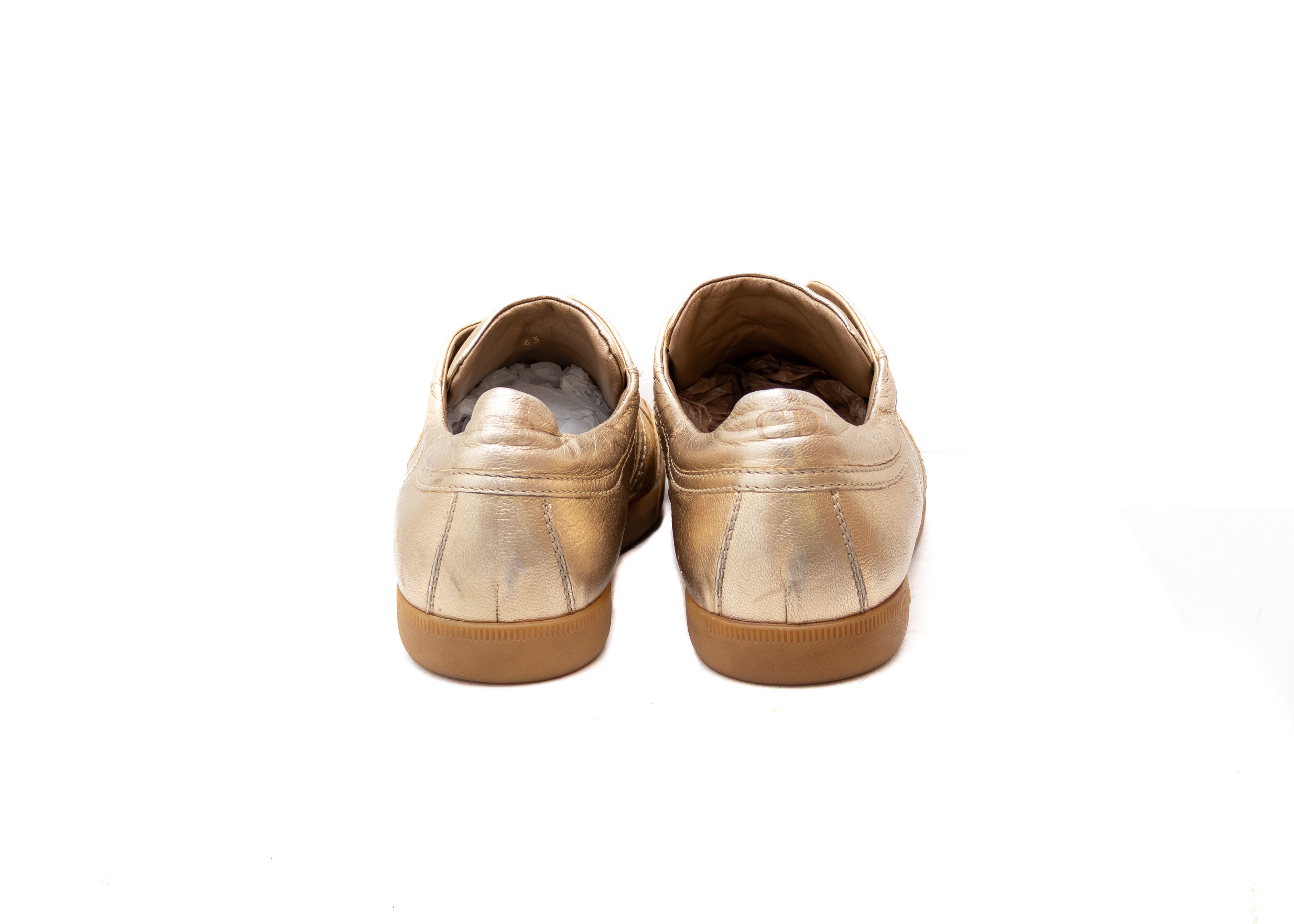 Dior × Hedi Slimane RARE VTG Dior B16 by Hedi Slimane Gold Sneaker Size US 10 Size US 10 / EU 43 - 6 Thumbnail