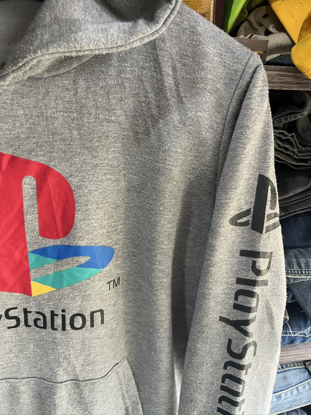 Playstation 🔥Sony PlayStation Drawstring Hoodie Size US S / EU 44-46 / 1 - 6 Thumbnail