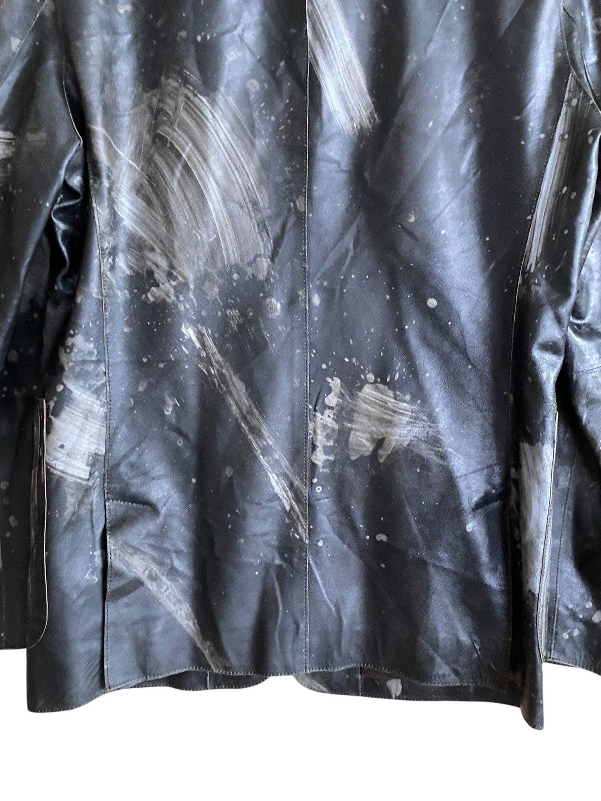 Japanese Brand Vintage Brand Men’s Melrose Painting Leather Jacket 1990s Size US L / EU 52-54 / 3 - 9 Thumbnail