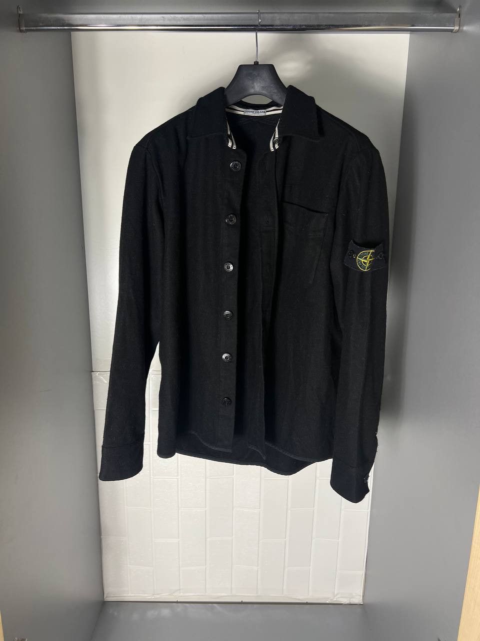 Stone Island VINTAGE STONE ISLAND SHIRT RETRO WOOL ITALIAN DESIGNER 90s Size US XL / EU 56 / 4 - 5 Thumbnail