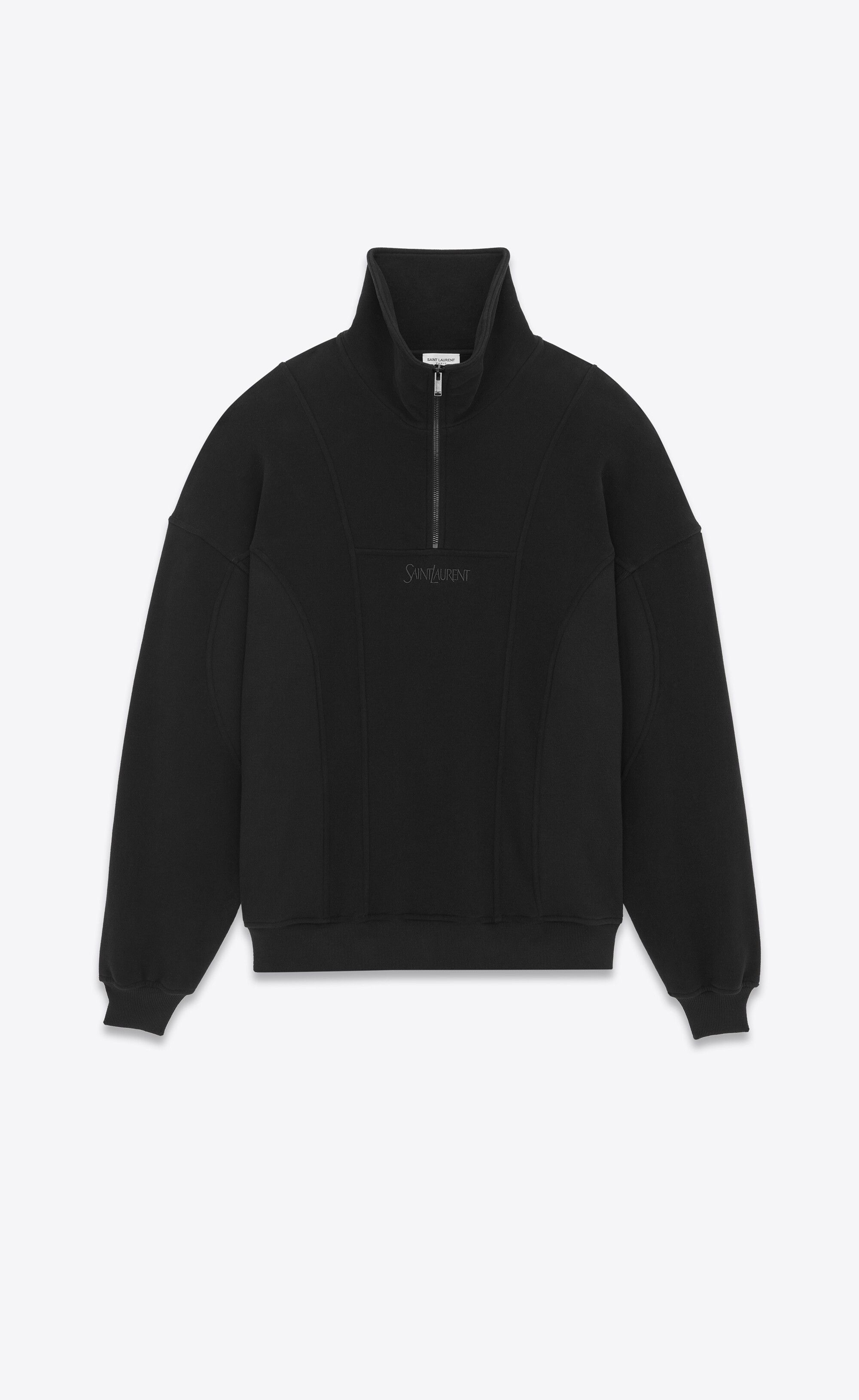 oc11z0126 750517 Half-Zip Sweatshirt in Black