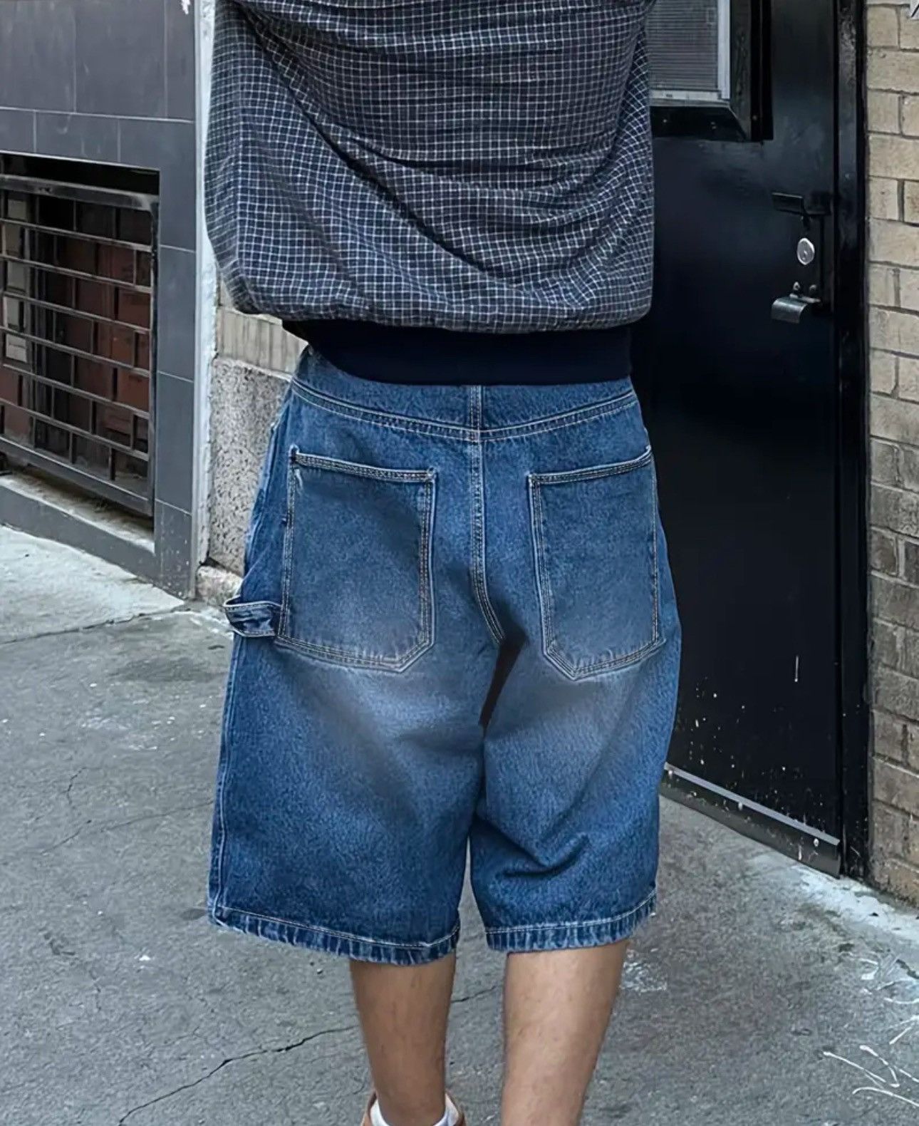 Designer × Other Streetwear Baggy Loose Blue Oversized Y2k Shorts Size US 34 / EU 50 - 2 Thumbnail