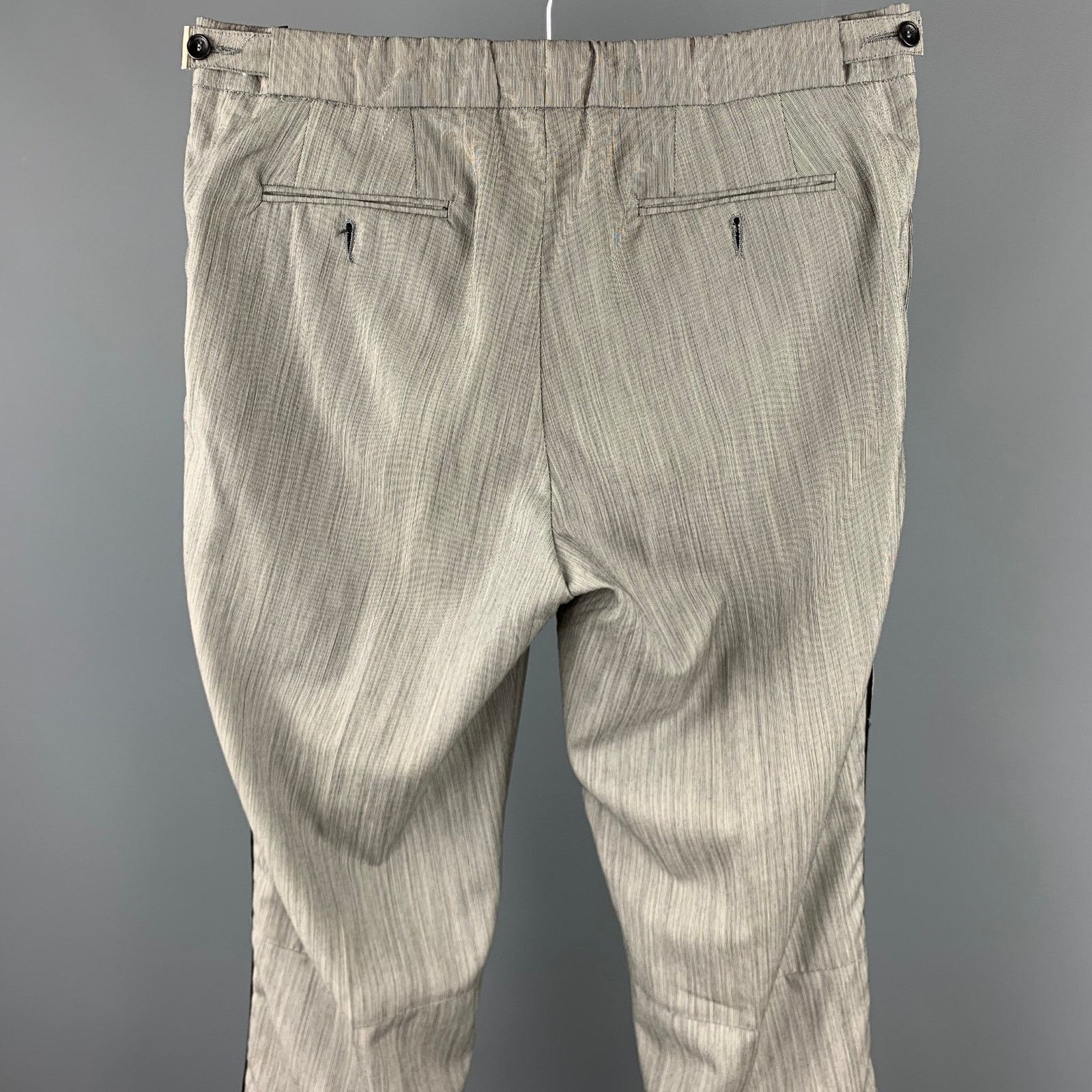 Alessandro Dell'acqua ALLESANDRO DELL' ACQUA Size 34 Grey Lana Wool Dress Pants Size US 34 / EU 50 - 3 Thumbnail