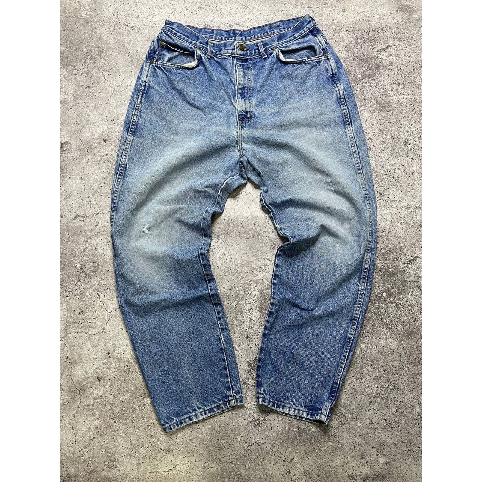 Vintage Vintage Chic Jeans Blue High Waist Denim Pants Size XL USA Size 33" - 4 Thumbnail