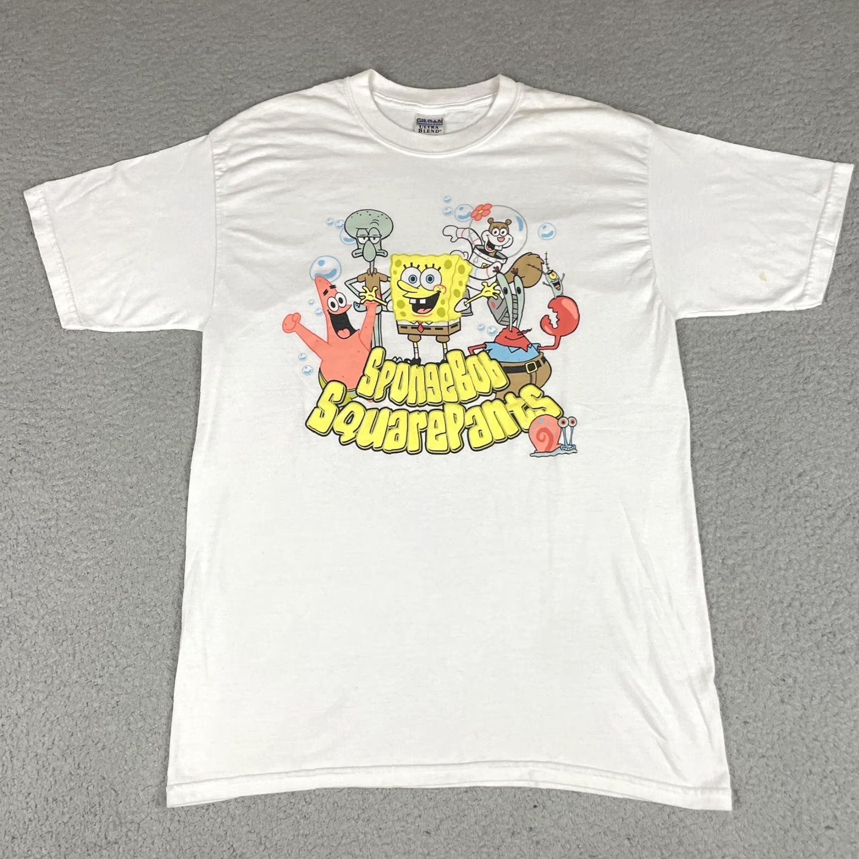 Vintage VINTAGE SpongeBob Shirt Adult L White Cartoon Logo Graphic Tee Mens XS? Size US L / EU 52-54 / 3 - 2 Thumbnail