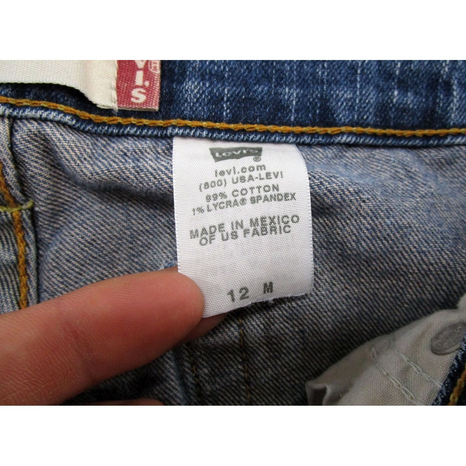 Levi's VINTAGE Levi's 525 Bootcut Jeans Women 12 Blue Denim Stretch 5-Pocket Read Size 34" / US 12 / IT 48 - 5 Thumbnail