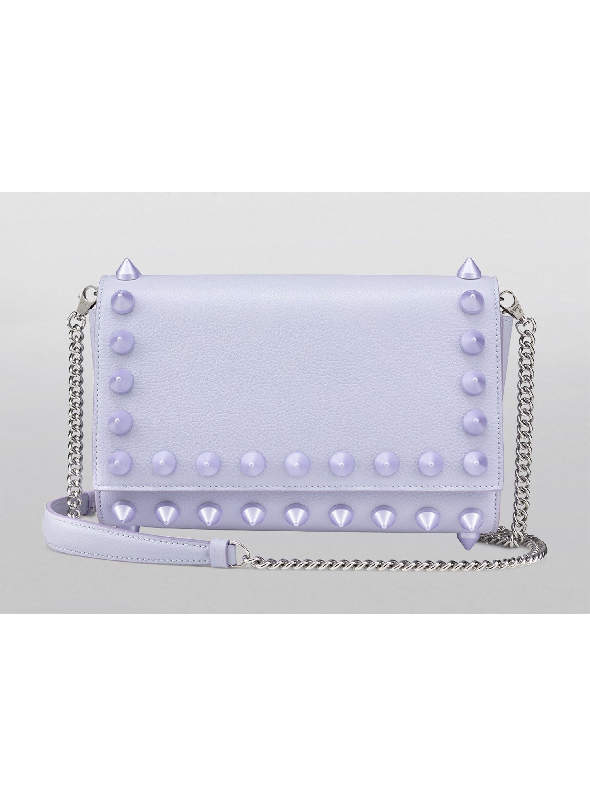 Christian Louboutin CHRISTIAN LOUBOUTIN Paloma lilac skylight studs shoulder bag Size ONE SIZE - 1 Thumbnail