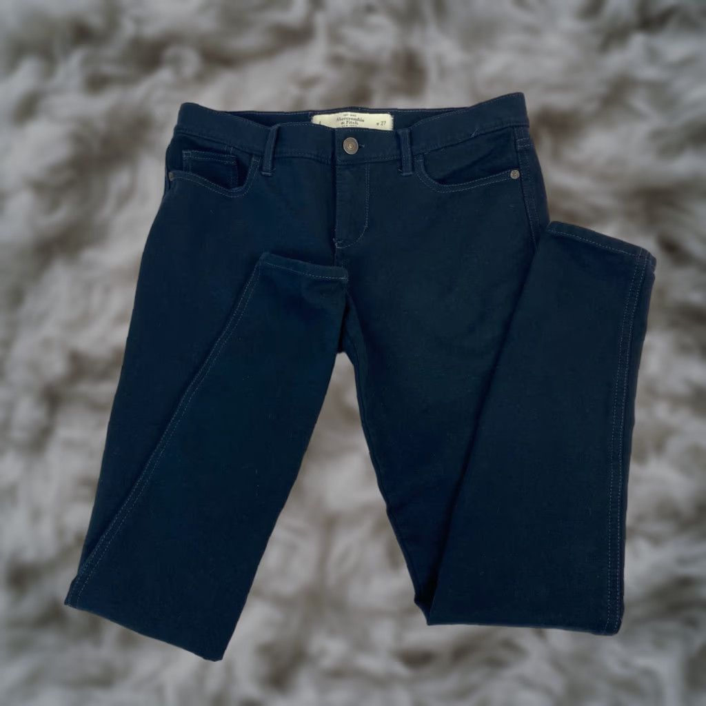 Abercrombie & Fitch Abercrombie & Fitch Jeggings Black Teens Skinny Size 4 W27 Jeggings Black Teens Skinny Size 4 W27 Low Rise Dark Wash 90s Love Preppy Mens, Womens Size 27" / US 4 / IT 40 - 1 Thumbnail