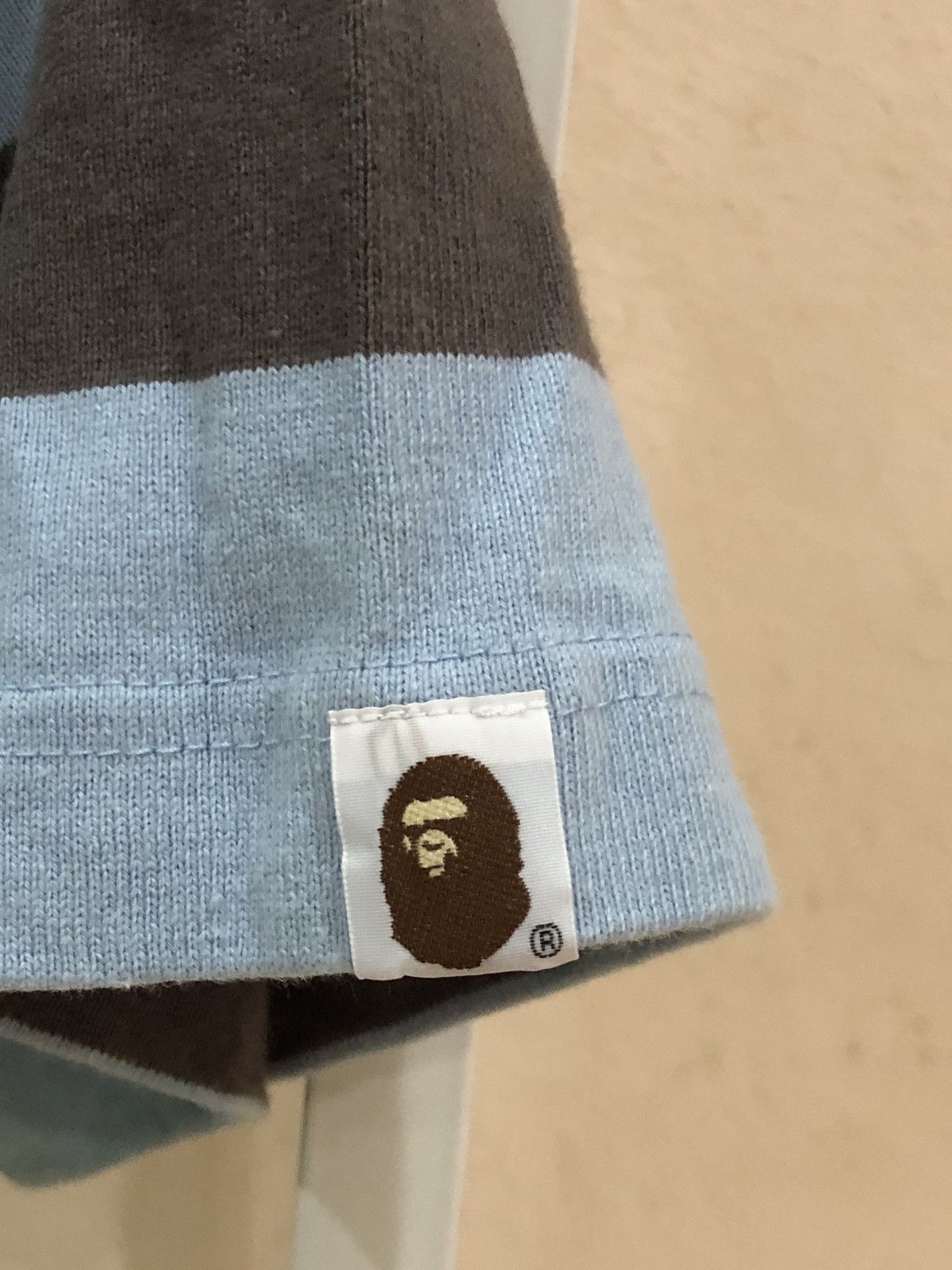 Bape BAPE A Bathing Ape Striped Polo Rugby Shirts Size US M / EU 48-50 / 2 - 5 Thumbnail