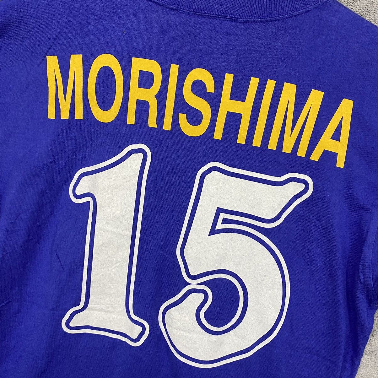 Japanese Brand × Vintage Rare MORISHIMA Japan Football Association Sony 1998 Flane Size US L / EU 52-54 / 3 - 8 Thumbnail