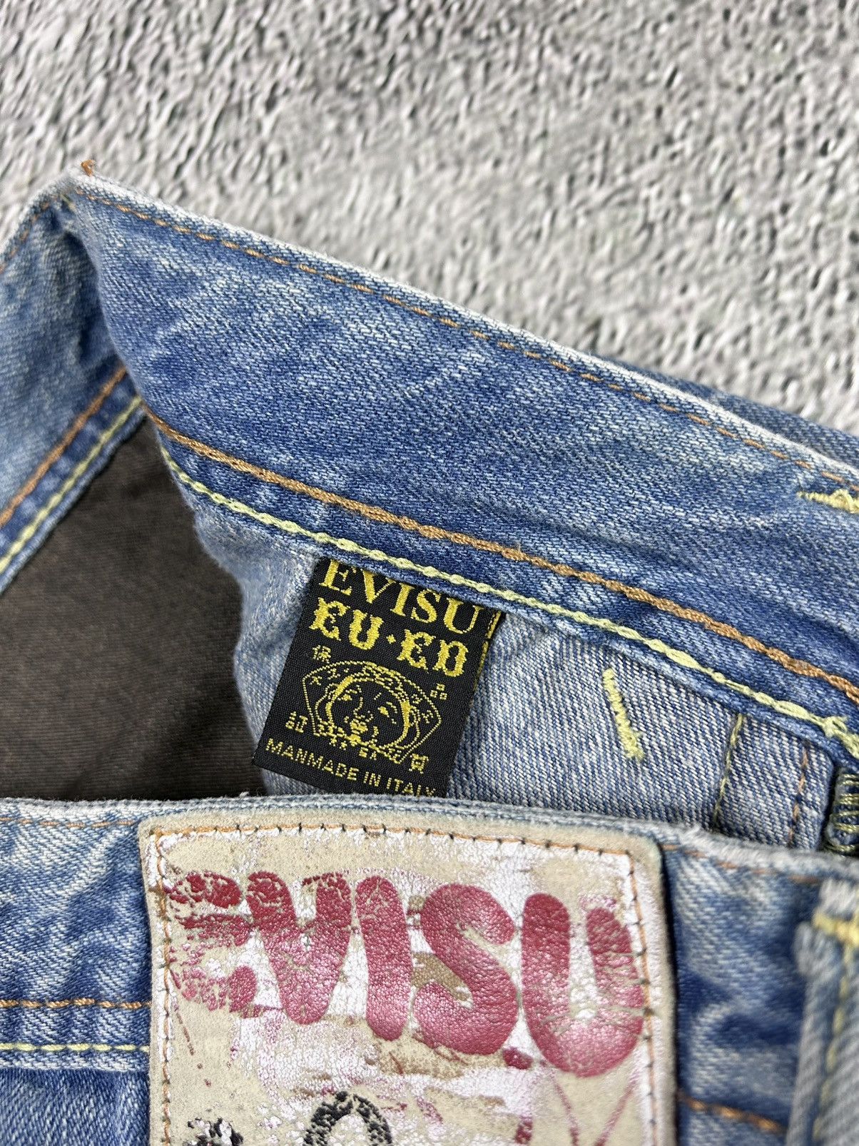 Evisu Evisu EU ED jeans vintage denim pants cargo baby blue Y2K Size US 32 / EU 48 - 12 Thumbnail