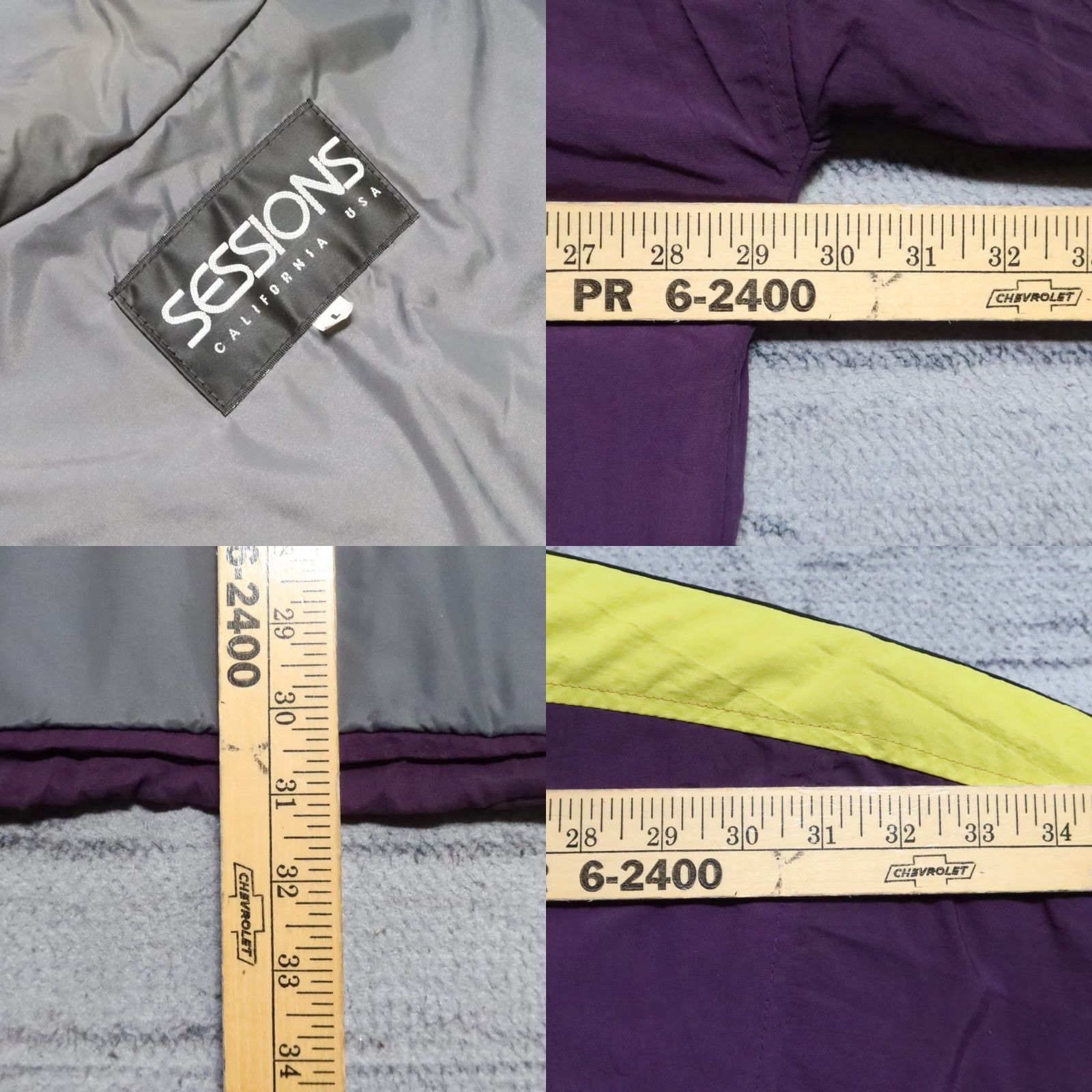 Vintage VINTAGE Sessions Snow Ski Parka Jacket Men L Purple 90s Snowboard Parka Jacket Size US L / EU 52-54 / 3 - 8 Thumbnail