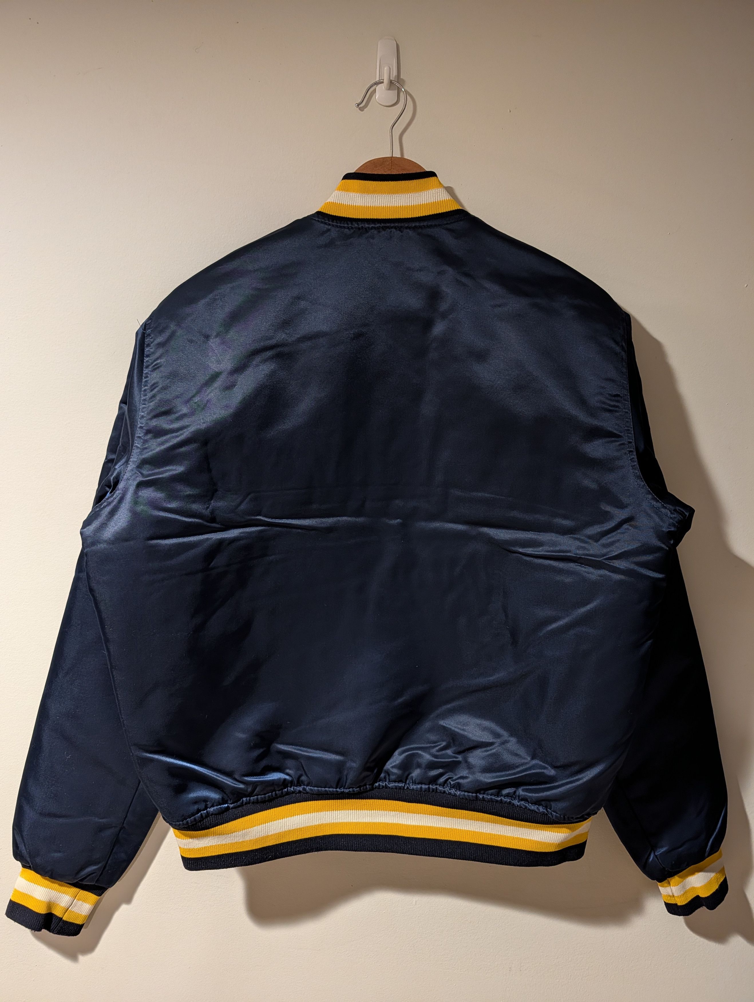 Starter Vintage Starter Notre Dame Satin Jacket Men's Irish Bomber Size US M / EU 48-50 / 2 - 10 Thumbnail