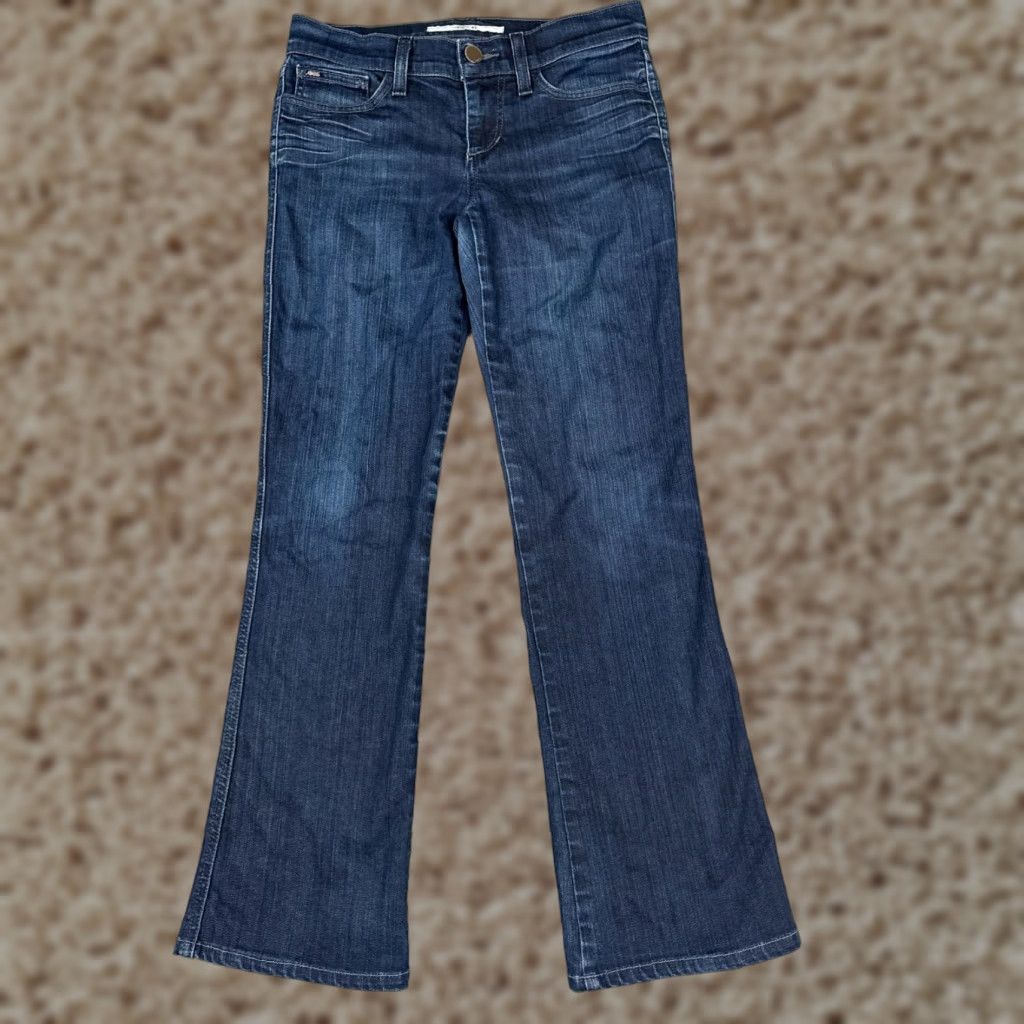 Vintage Joe's Jeans Women Jeans Size 25 Blue Provocateur Bootcut Low Rise 28x28 Denim Distressed Size 42" / US 20 - 1 Thumbnail