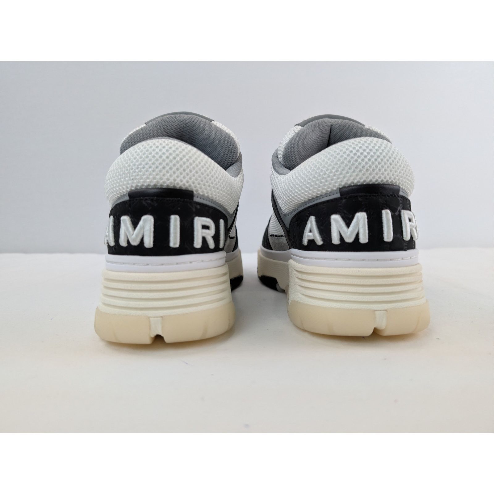 Amiri o1rshd1 MA-1 Quad Debossed Nubuck Sneakers in Black Size US 10 / EU 43 - 12 Thumbnail