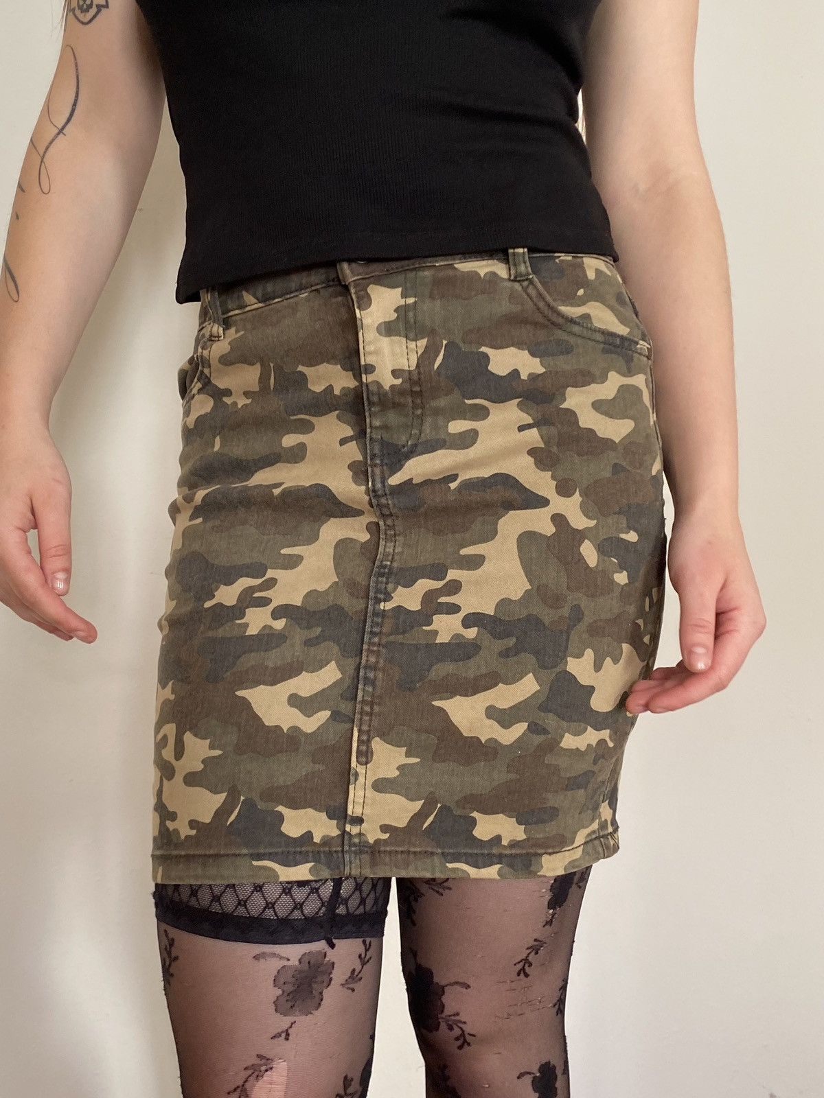 Vintage Vintage military denim skirt Size 27" / US 4 / IT 40 - 1 Thumbnail