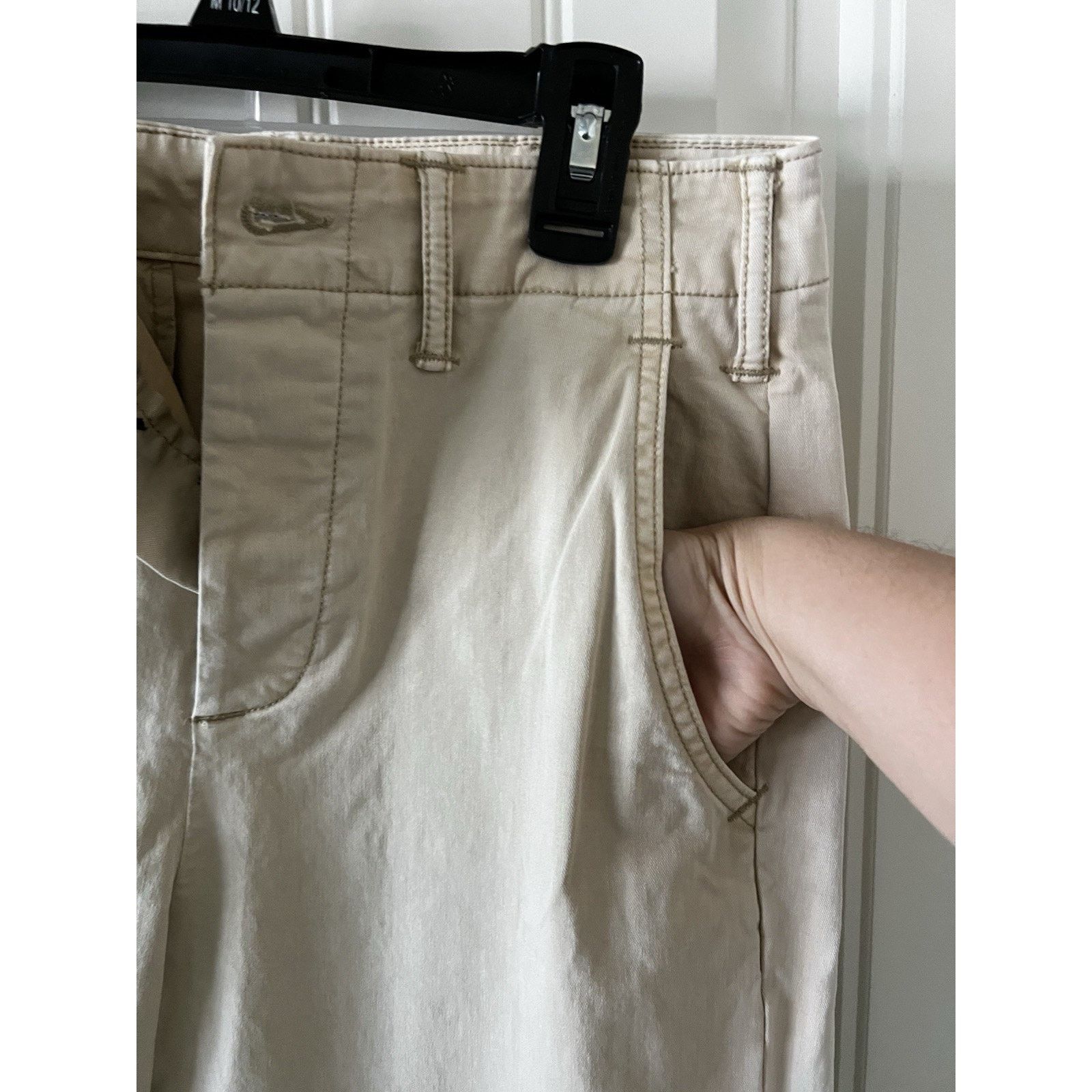 Gap High Rise Khaki Pants Button Closure Slacks Chinos 4 Pockets Size 27" / US 4 / IT 40 - 7 Thumbnail