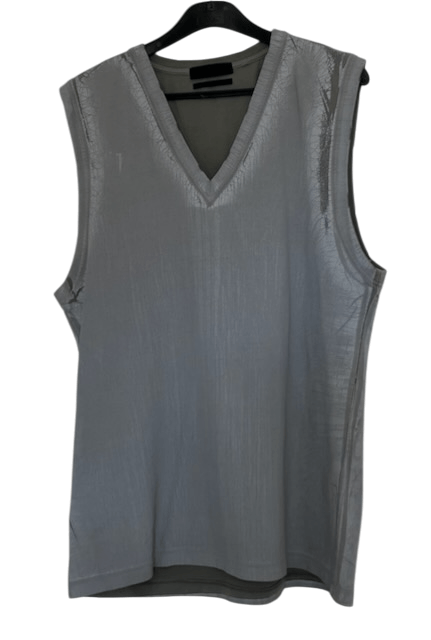 Alexander McQueen Alexander McQueen 2004 “Flaking-Paint” Archive Vest Gray Size US M / EU 48-50 / 2 - 1 Thumbnail