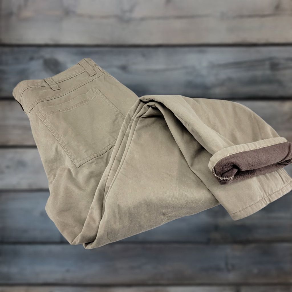 Wrangler Wrangler Relaxed Fit Cargo Pants Men's 40 x 32 Brown Fleece Lined 70FLWBH #2 Size US 40 / EU 56 - 1 Thumbnail