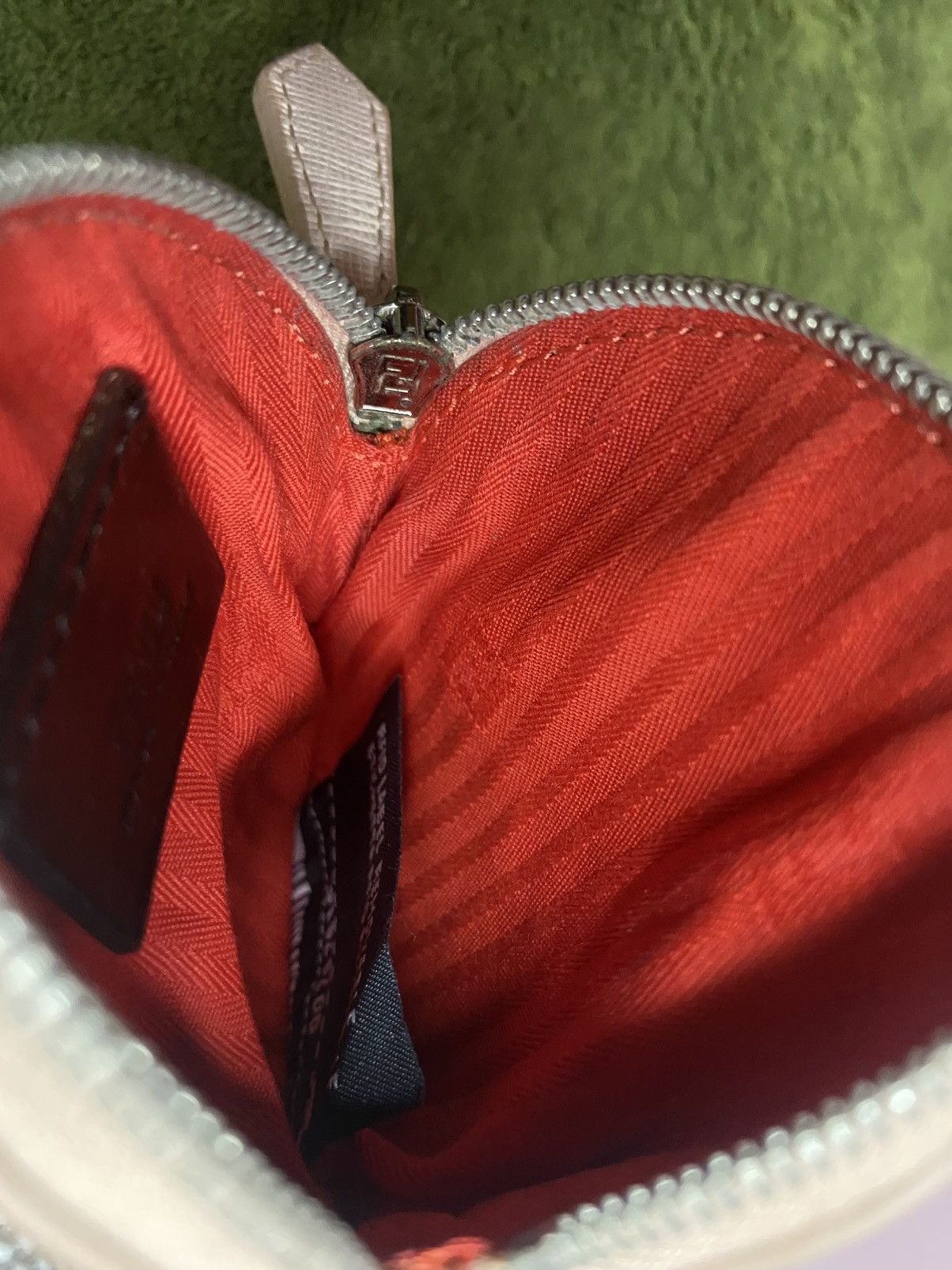 Designer × Fendi FENDI Monster Eye Round Coin Purse Keychain Leather Pink Size ONE SIZE - 6 Thumbnail