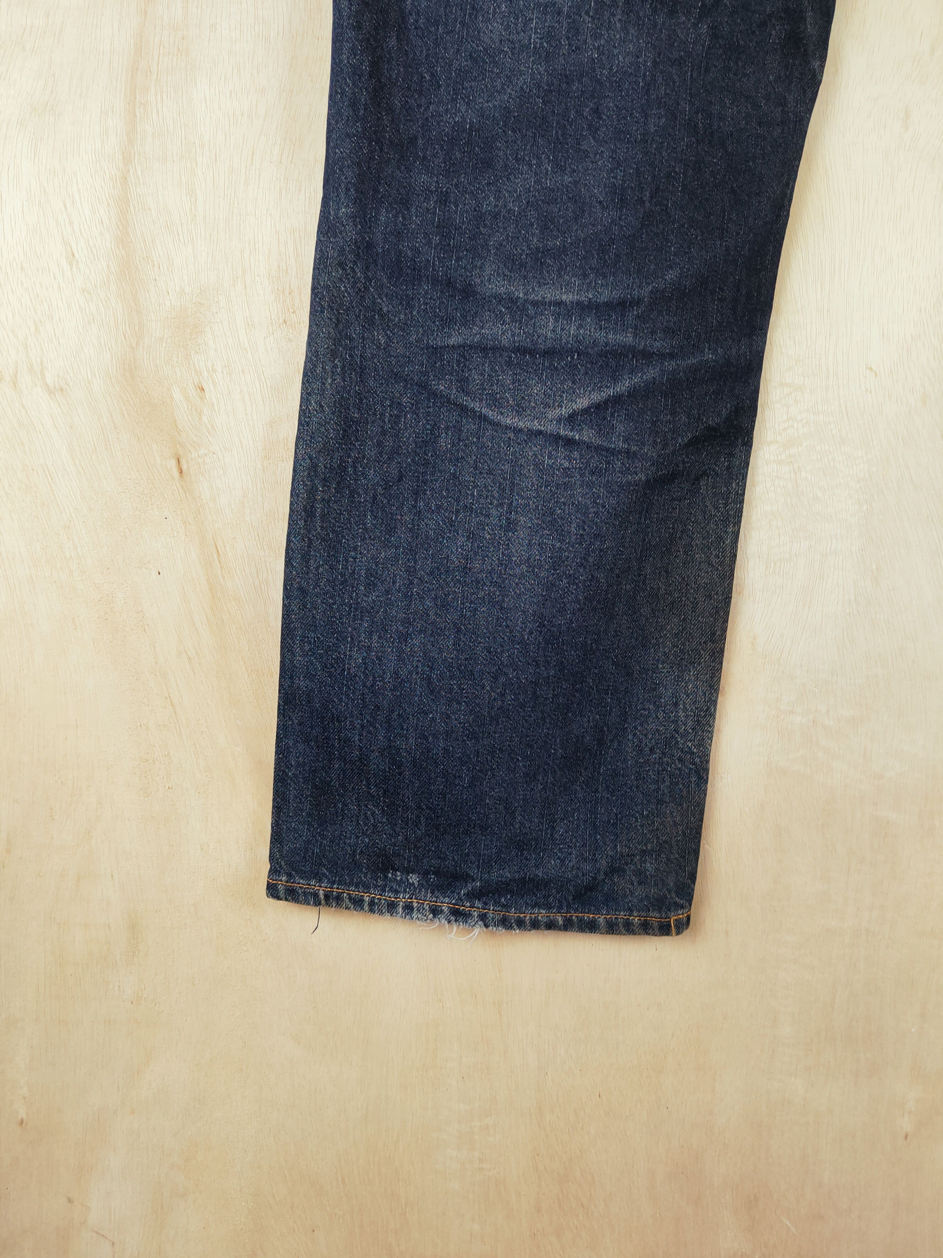 Japanese Brand Japan Dark Blue Distressed Ripped denim Jeans #S2677 Size US 35 - 10 Thumbnail