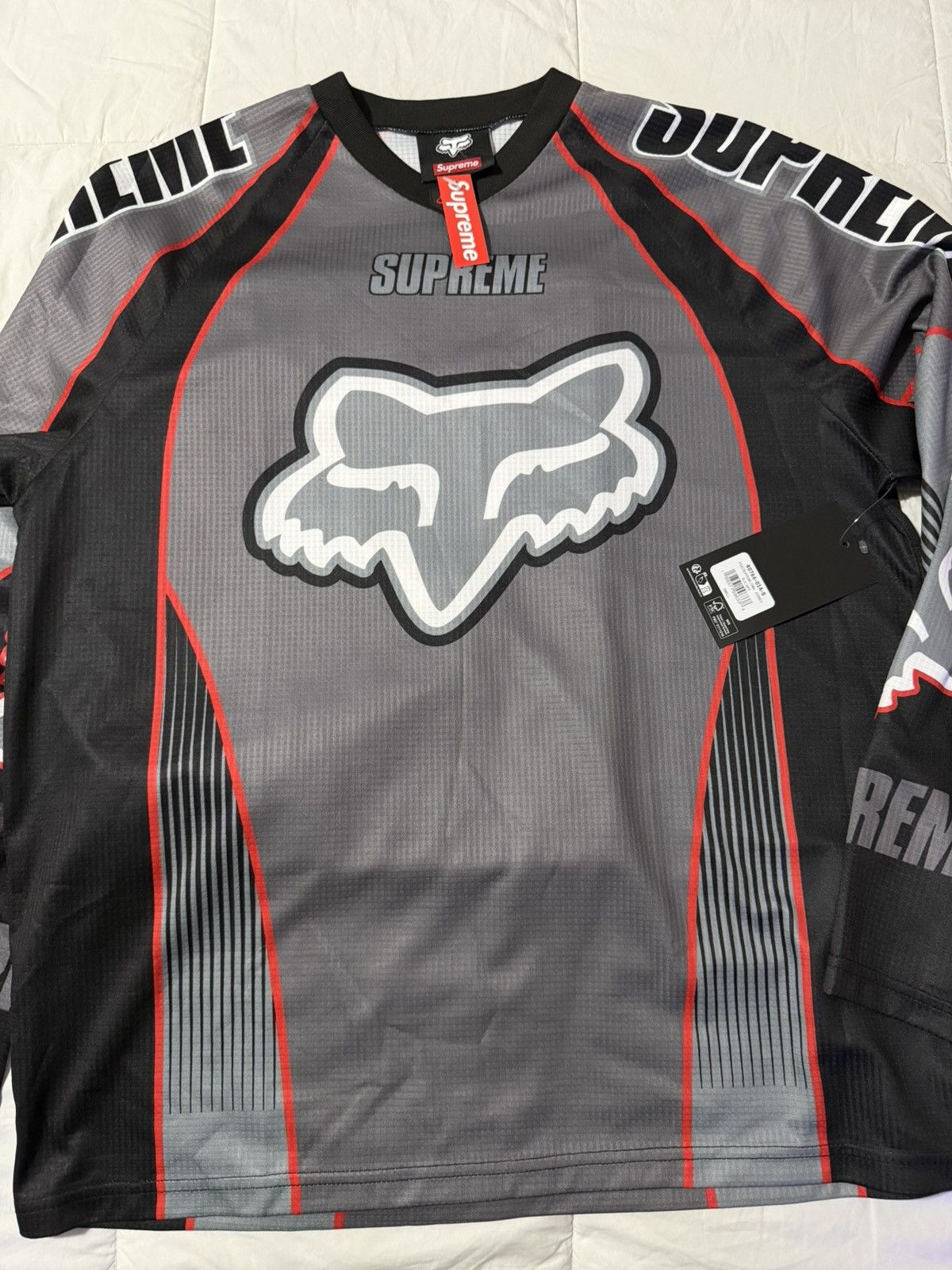 Supreme x Fox Racing DMX Jersey – Black (Size Small