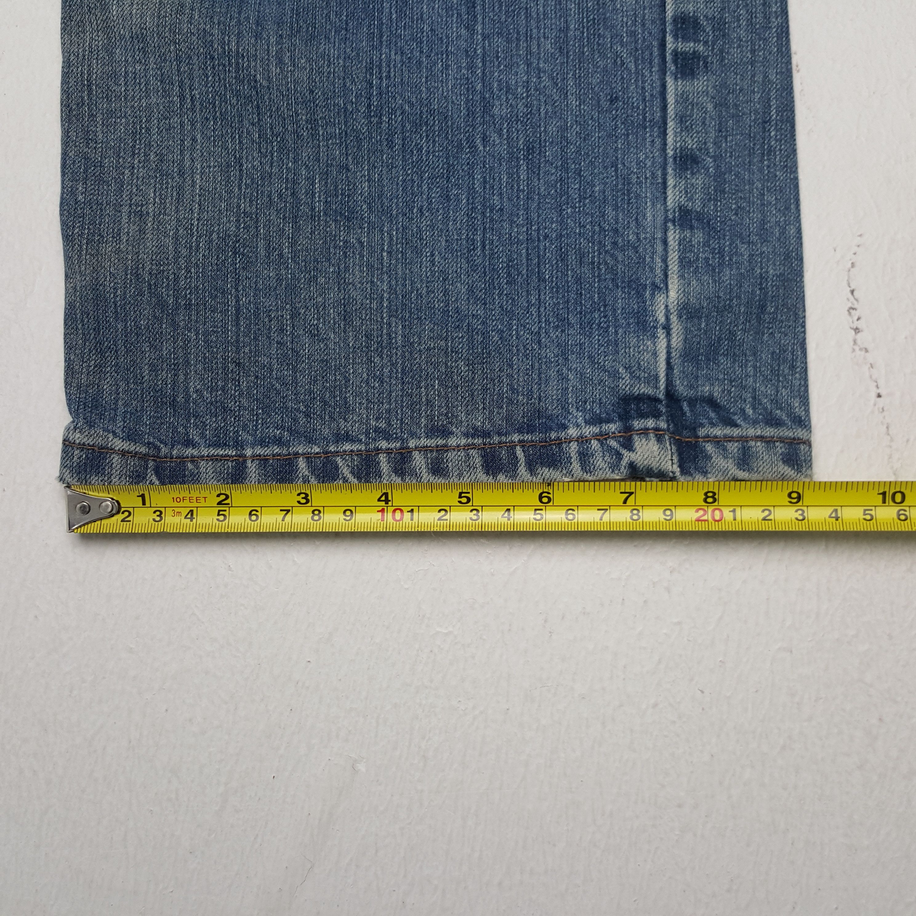 Stussy × Vintage Vintage Stussy Streetwear Custom Art Big Logo Denim Jeans Size US 35 - 11 Thumbnail