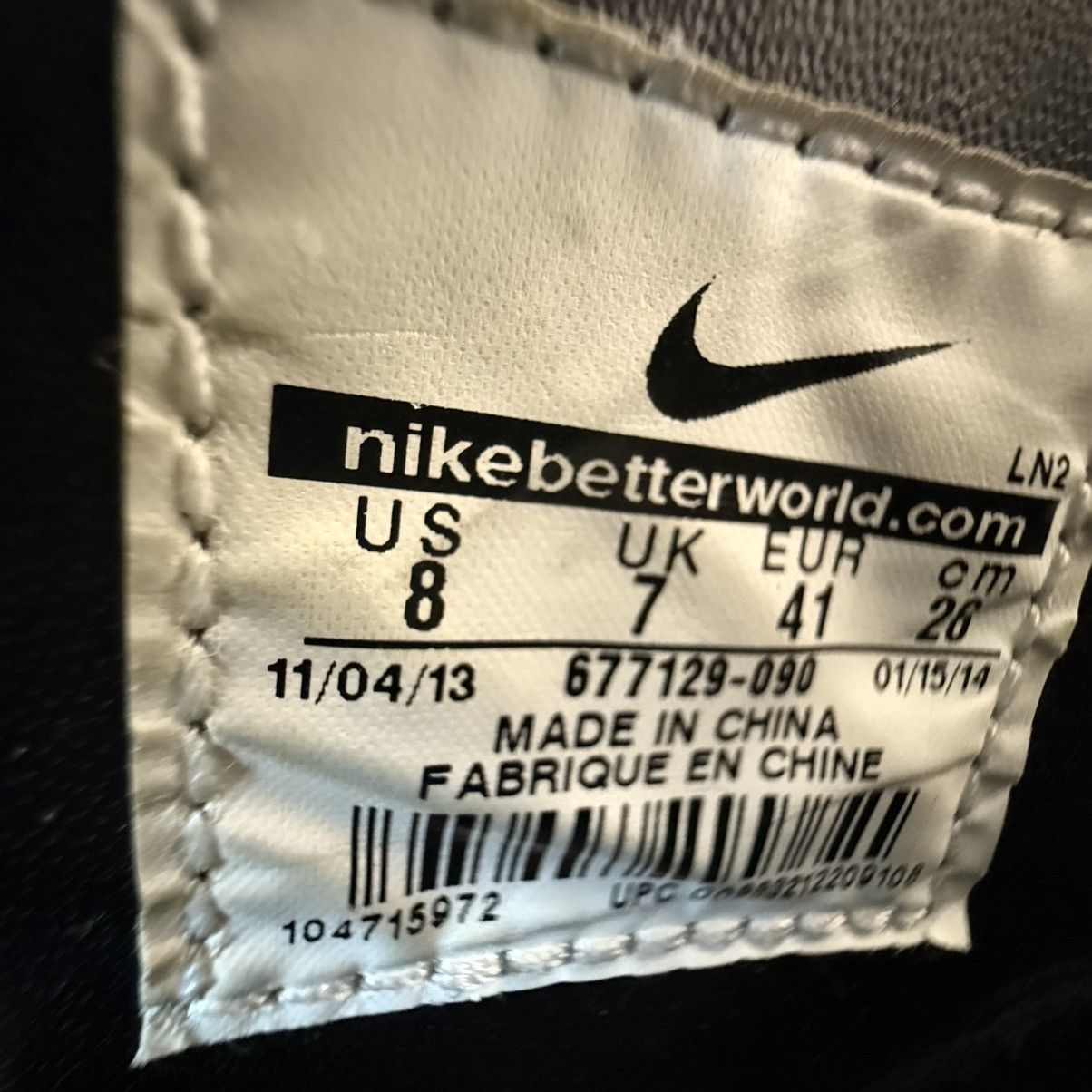 Nike Nike Air Force 1 High Pigalle Black Gold Size US 8 / EU 41 - 6 Thumbnail
