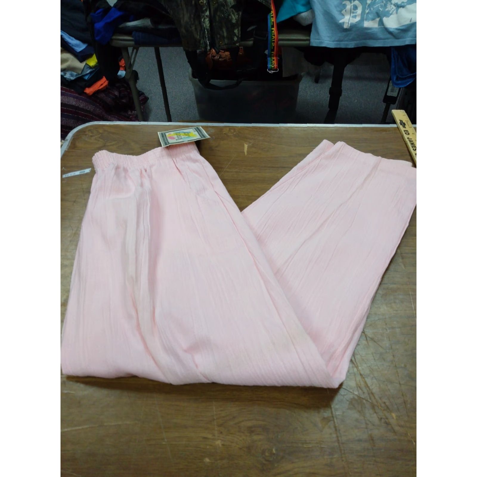 Vintage VINTAGE Wentworth Gallery Pants Pink 50/50 34" Waist Stretchy Waistband 1980s Secretary/Geek Womens Size 24" / US 00 / IT 34 - 2 Thumbnail