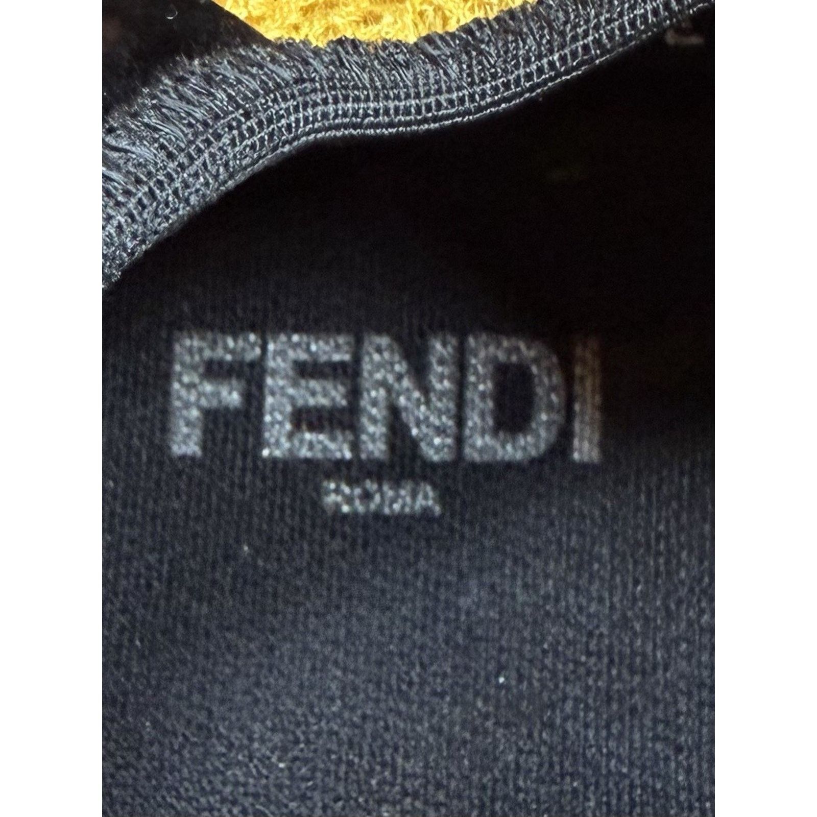 Fendi Size 9UK/10US - Fendi Monster Eyes Black Yellow Sneakers Size US 10 / EU 43 - 8 Thumbnail