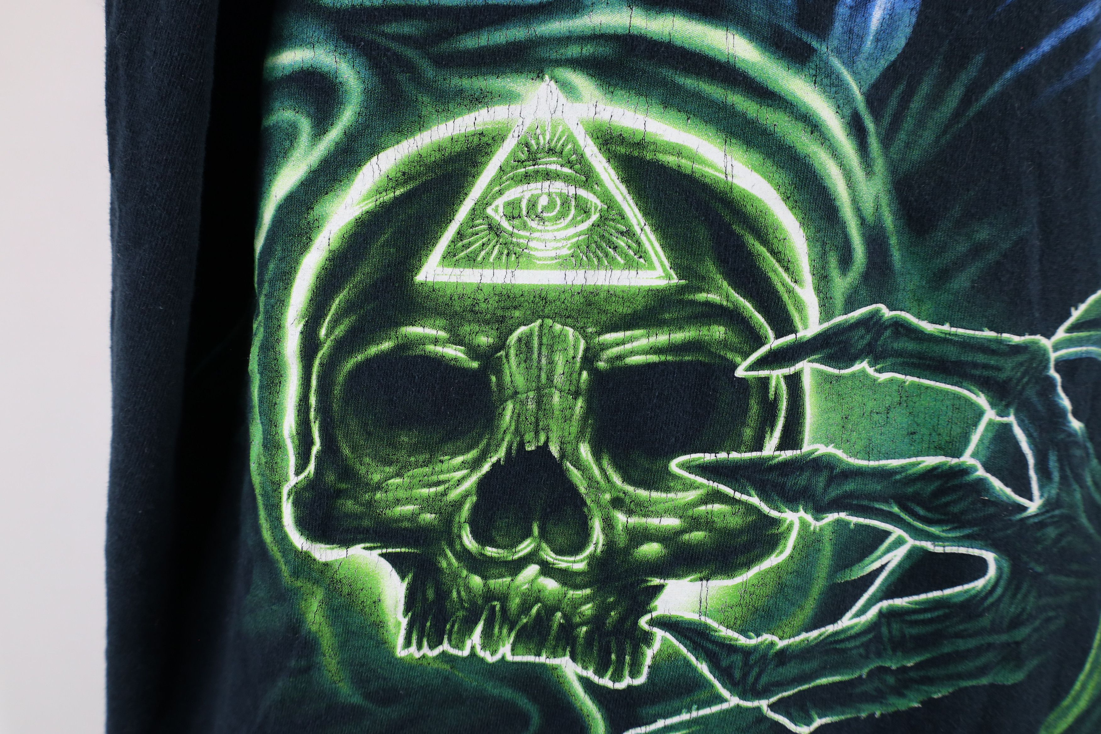 Vintage Vintage Y2K Streetwear Fantasy Grim Reaper Skull T-Shirt Size US L / EU 52-54 / 3 - 6 Thumbnail