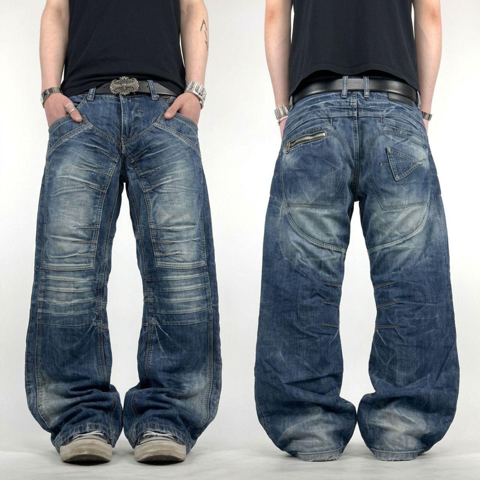 Kenzo × Vintage Rare Archive Kenzo Homme 90s Denim Pants Japanese 